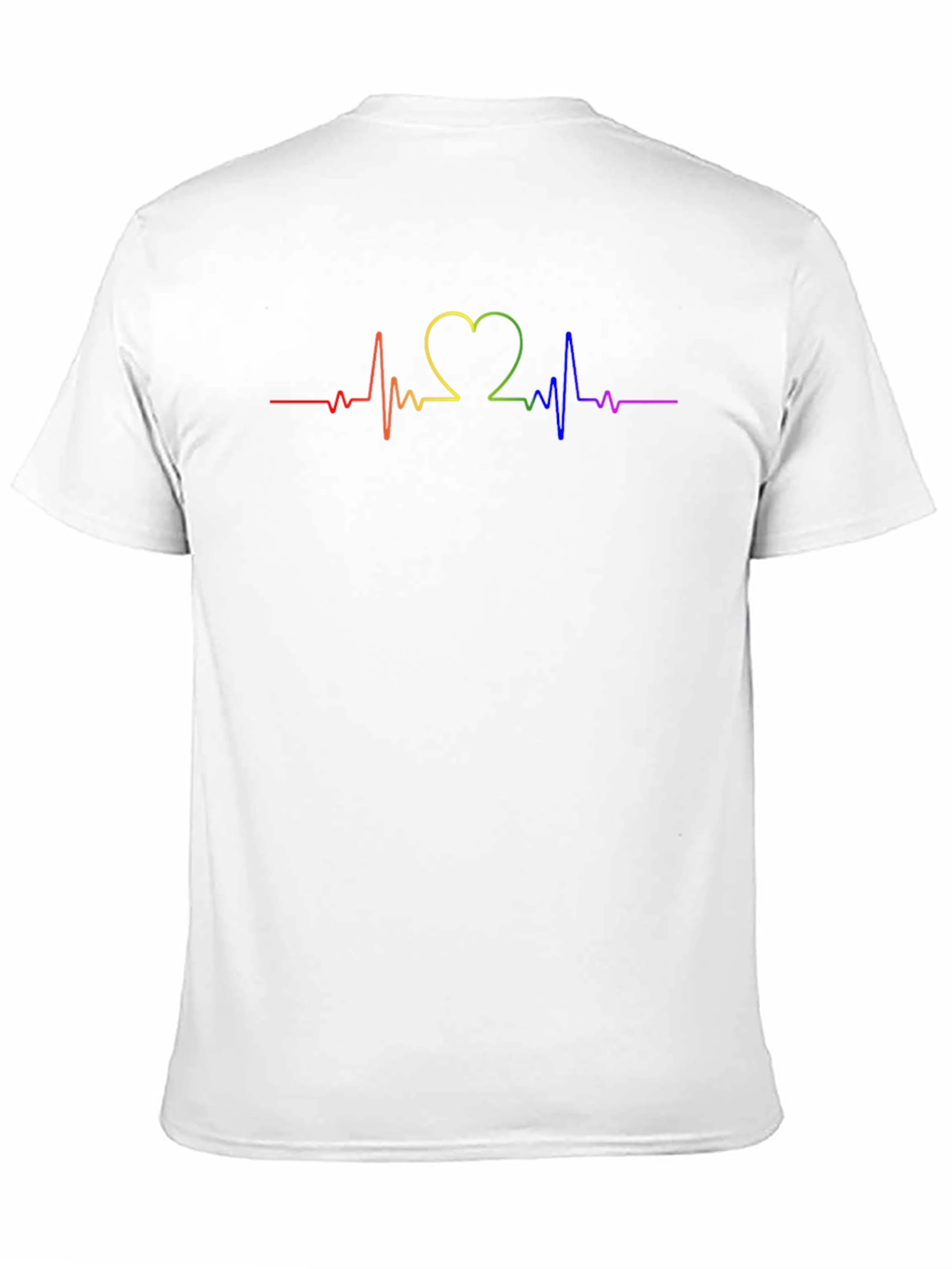 Rainbow Heartbeat T-Shirt - Pride Month