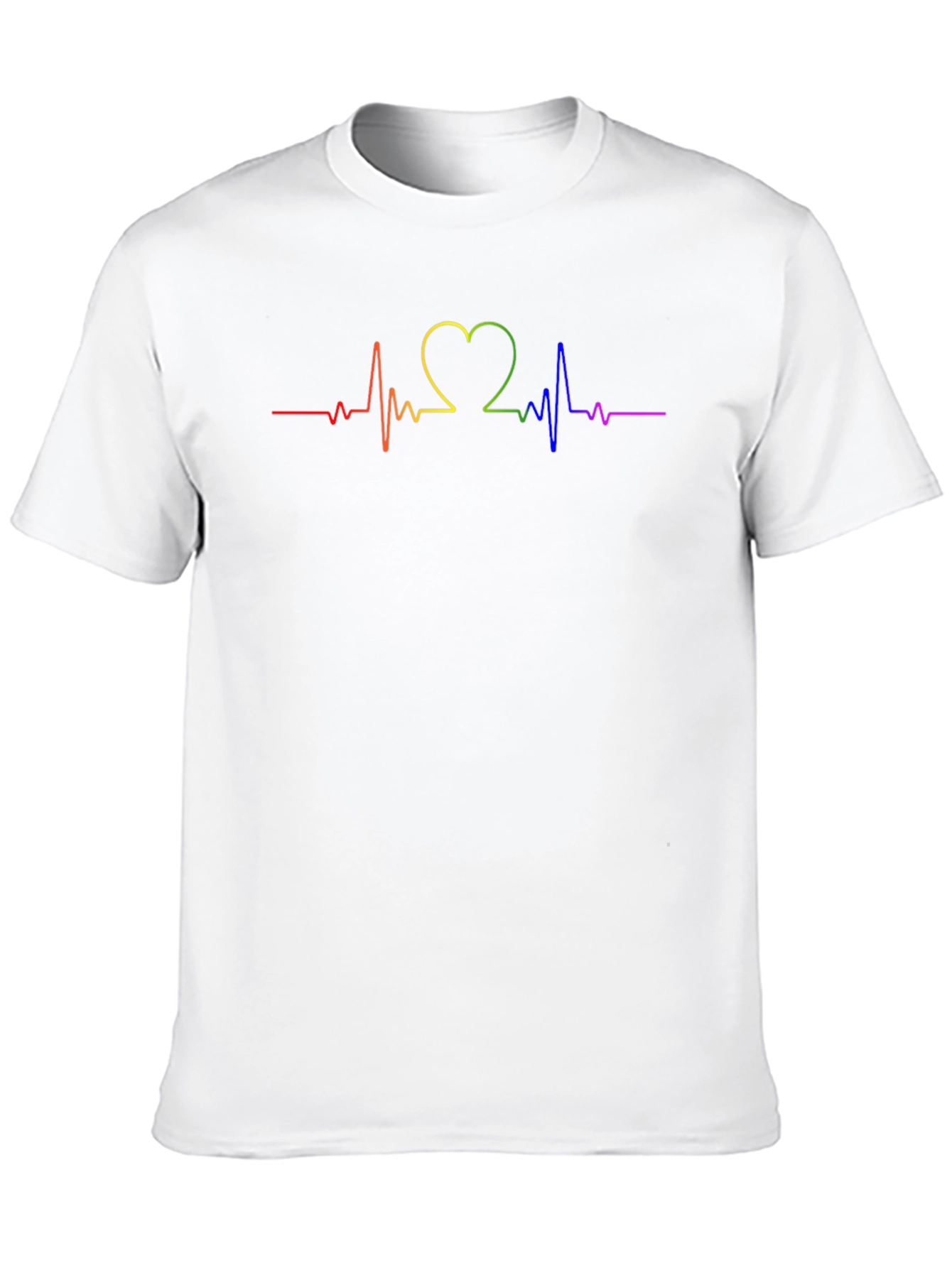 Rainbow Heartbeat T-Shirt - Pride Month
