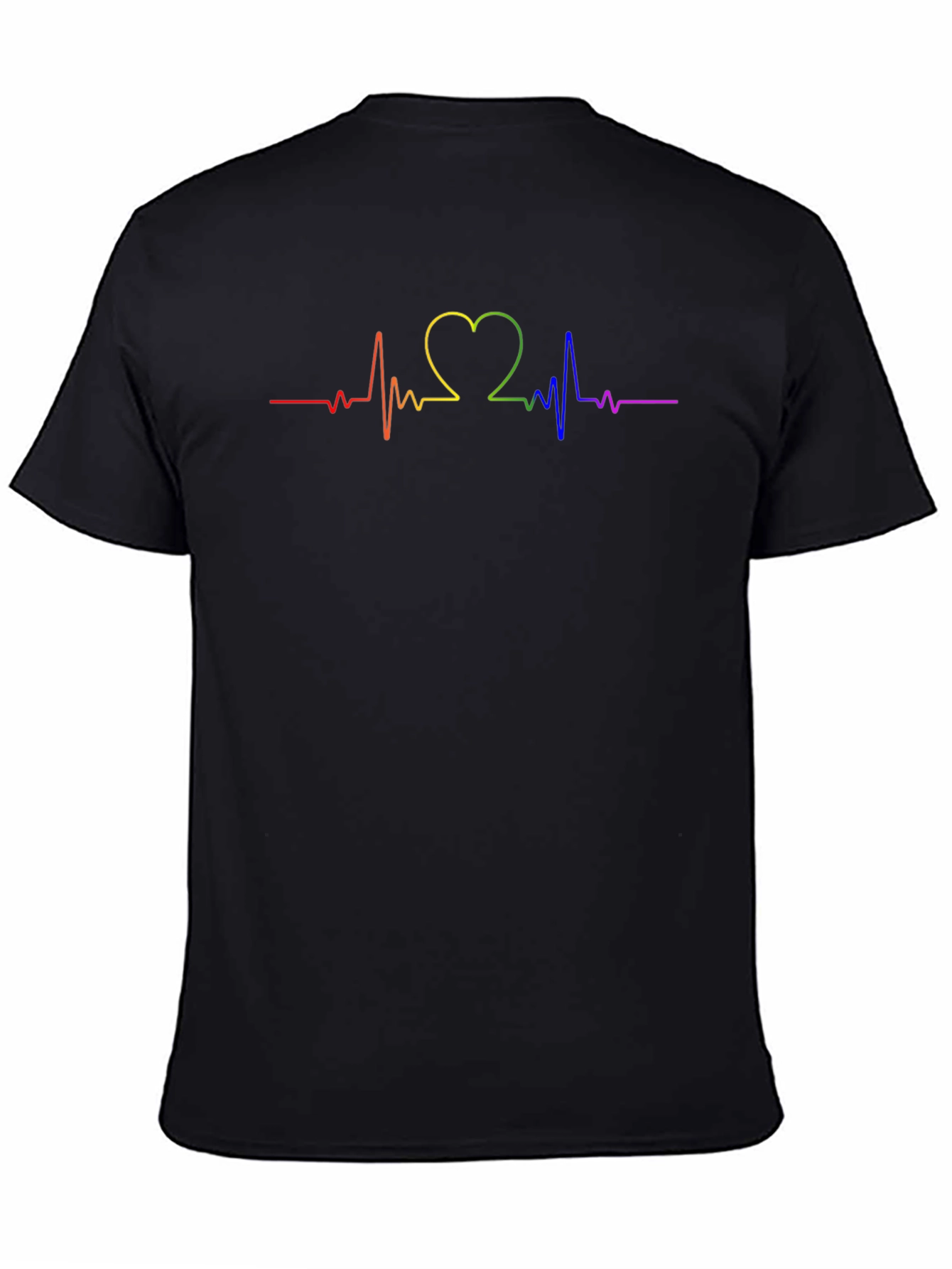 Rainbow Heartbeat T-Shirt - Pride Month