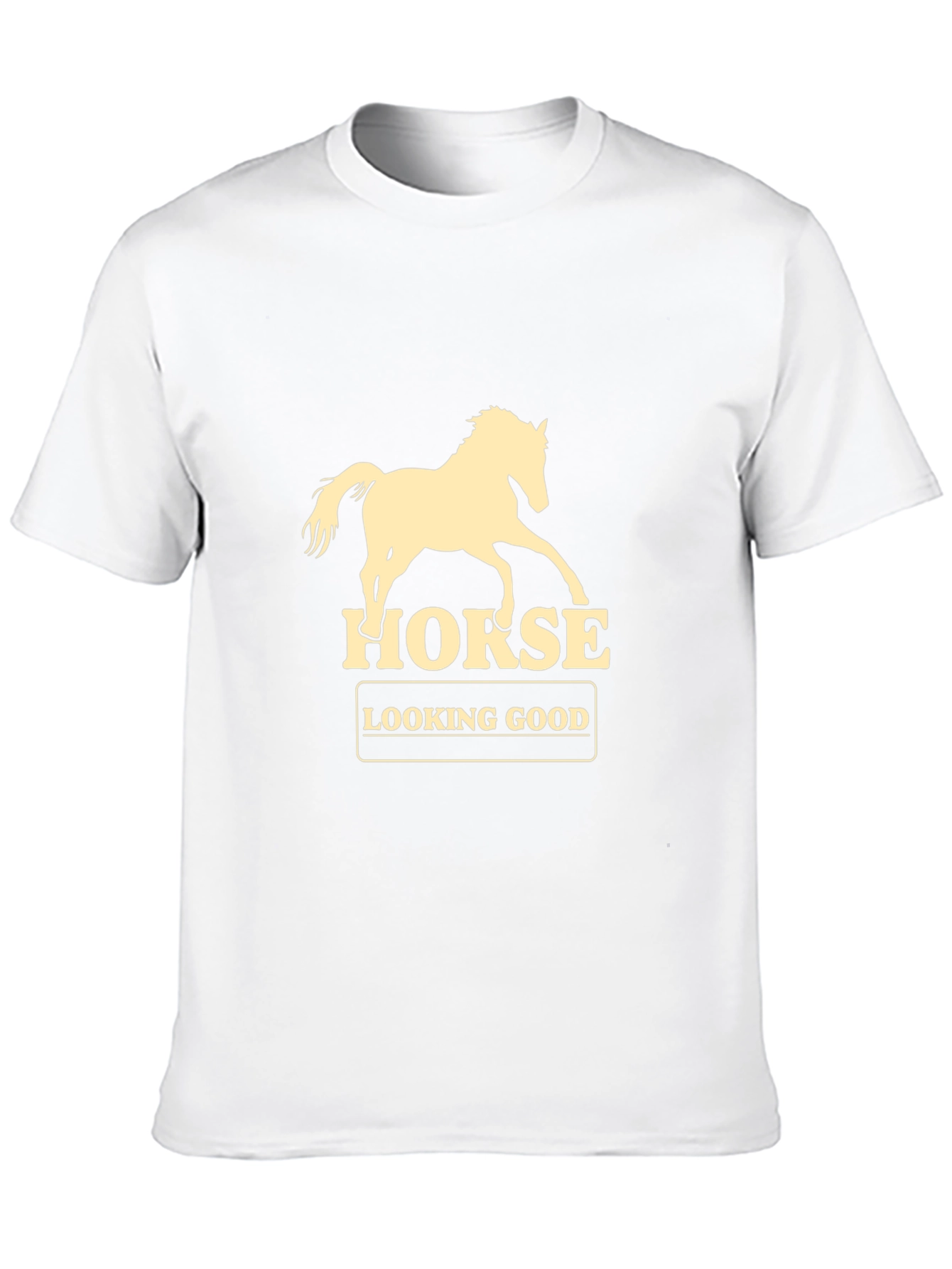 Horse Graphic Mens T-Shirt - Black