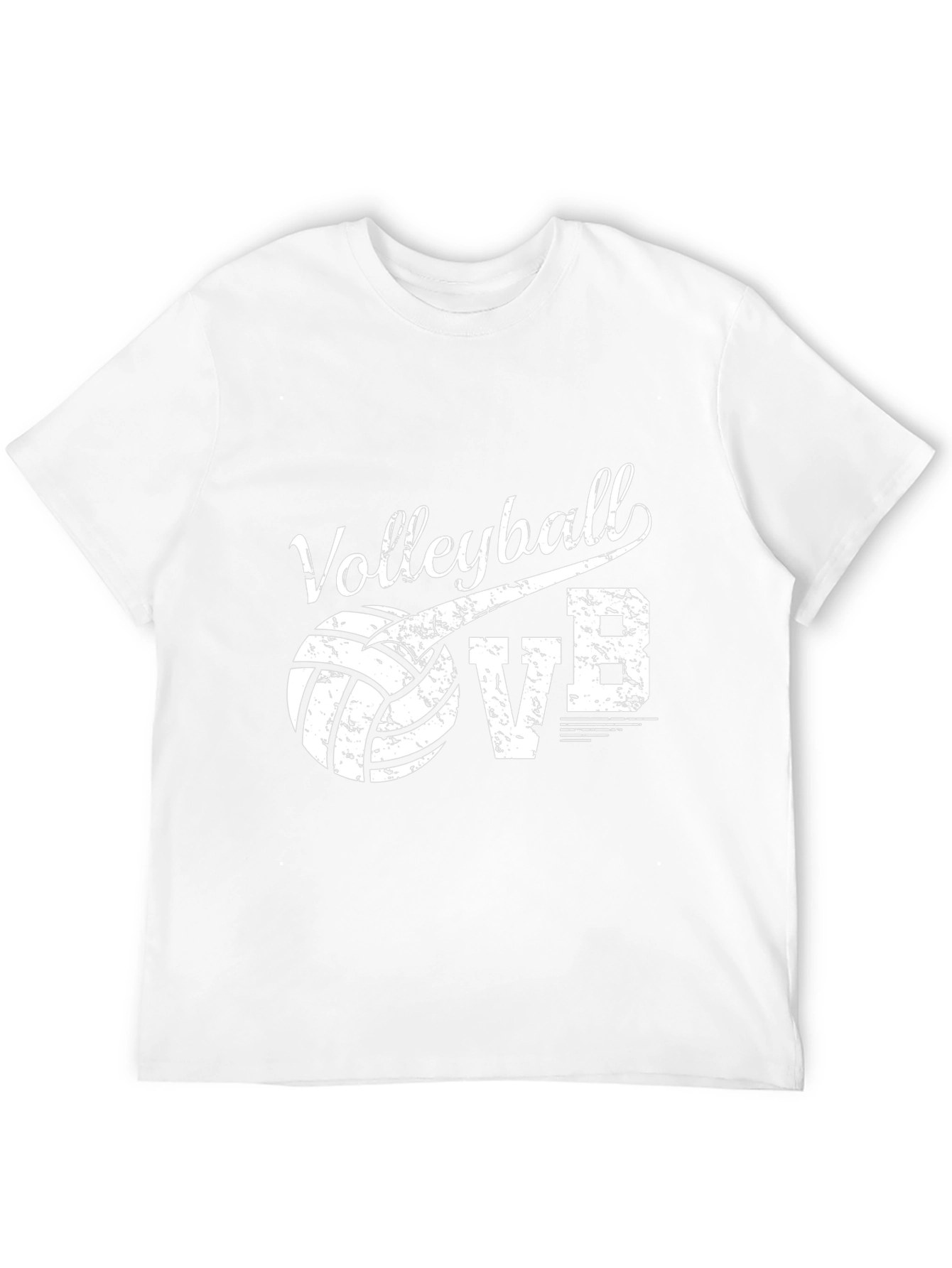 Volleyball VB Graphic T-Shirt - Black Cotton Tee