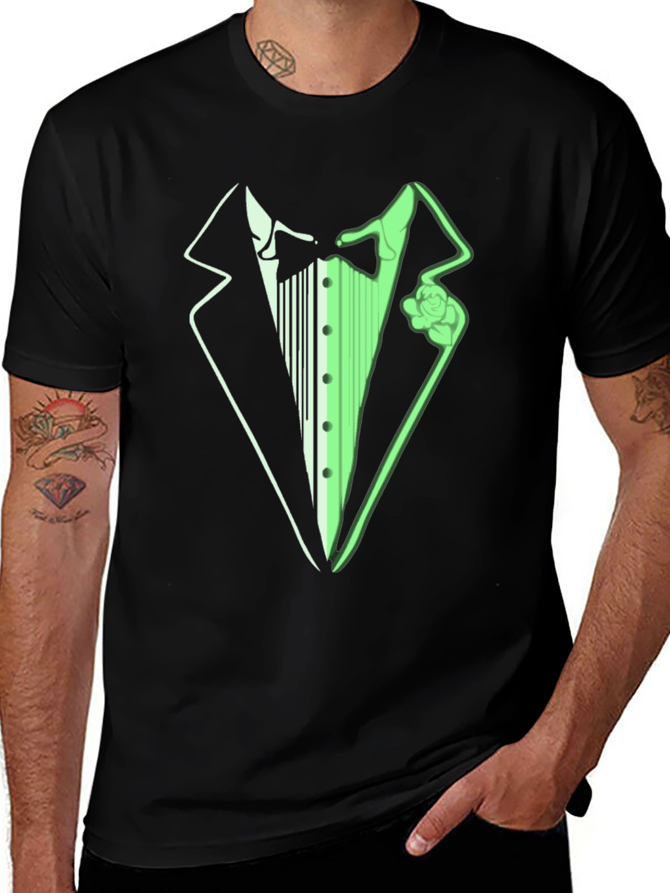 Tuxedo T-Shirt - Novelty Formal Wear Tee