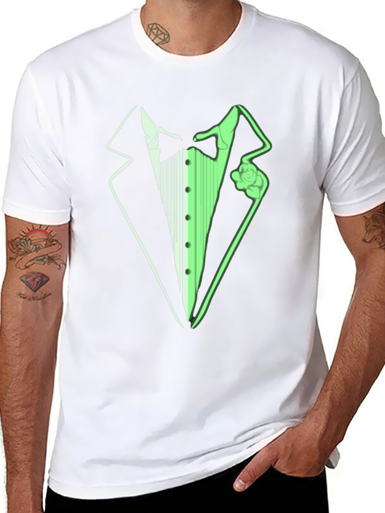 Tuxedo T-Shirt - Novelty Formal Wear Tee