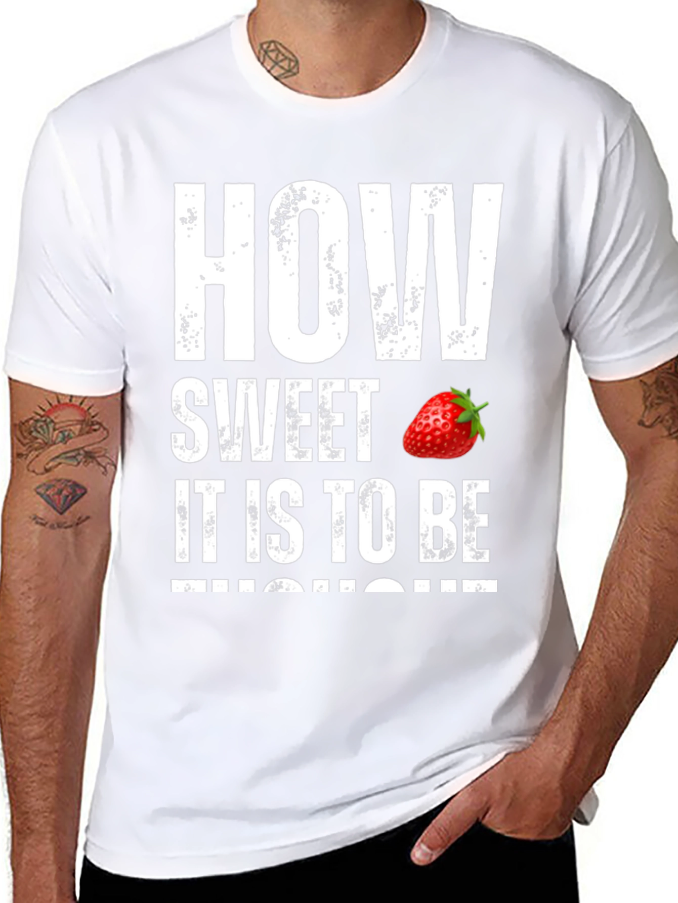 Sweet Strawberry Graphic T-Shirt - Soft Cotton Tee