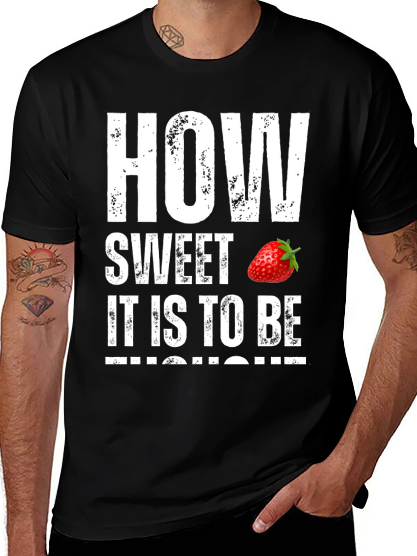 Sweet Strawberry Graphic T-Shirt - Soft Cotton Tee