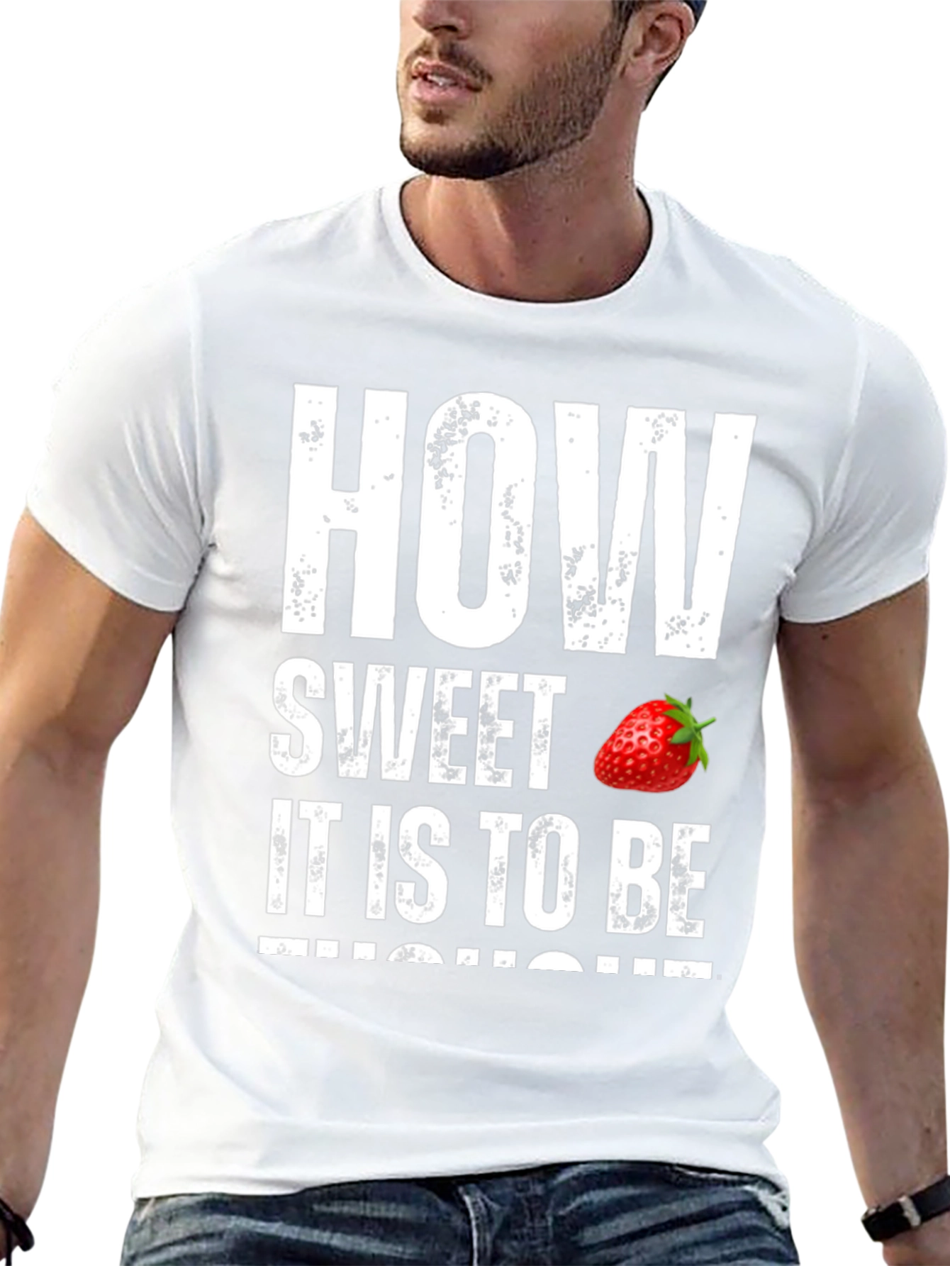 Sweet Strawberry Graphic T-Shirt - Soft Cotton Tee