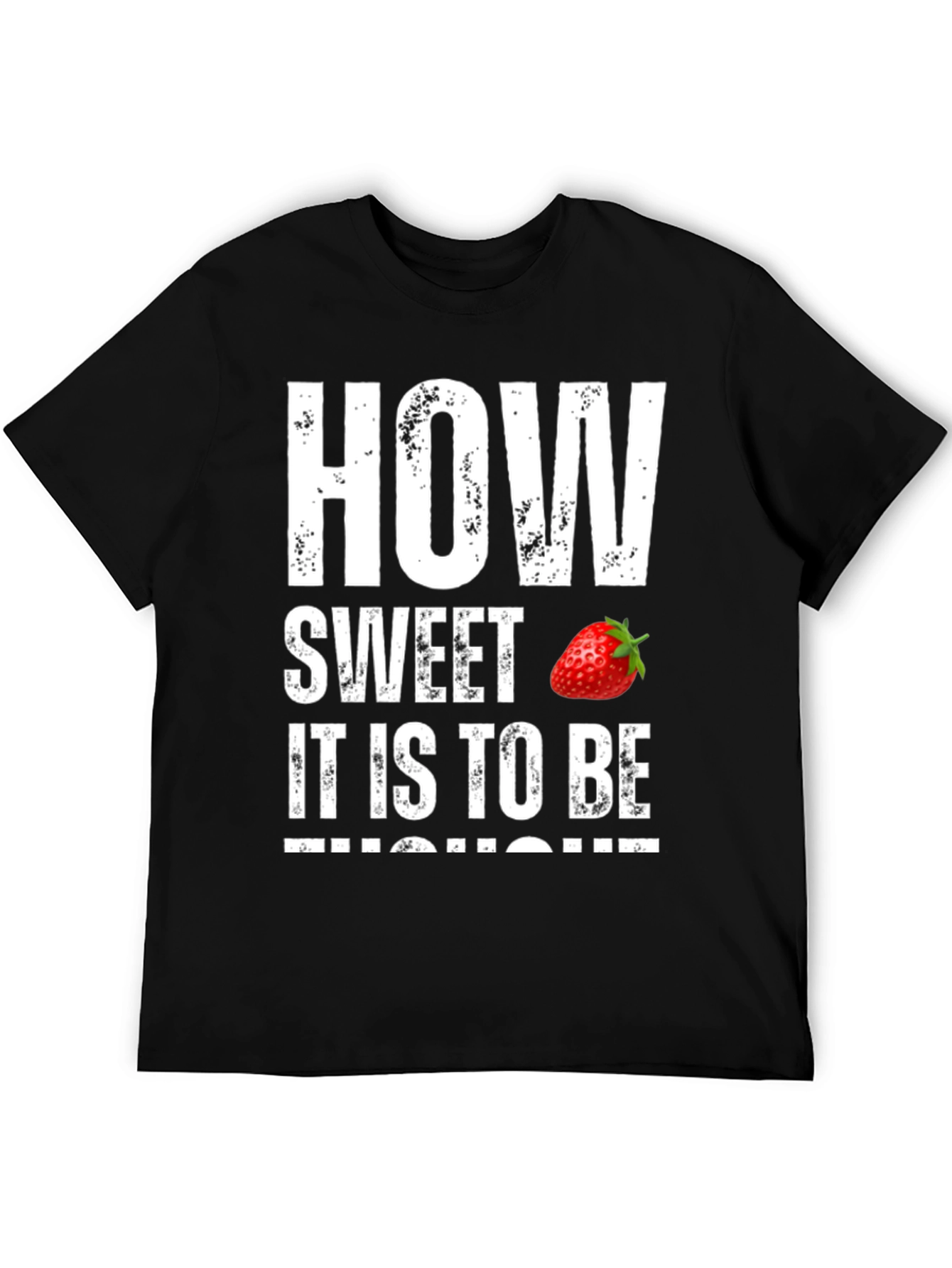 Sweet Strawberry Graphic T-Shirt - Soft Cotton Tee