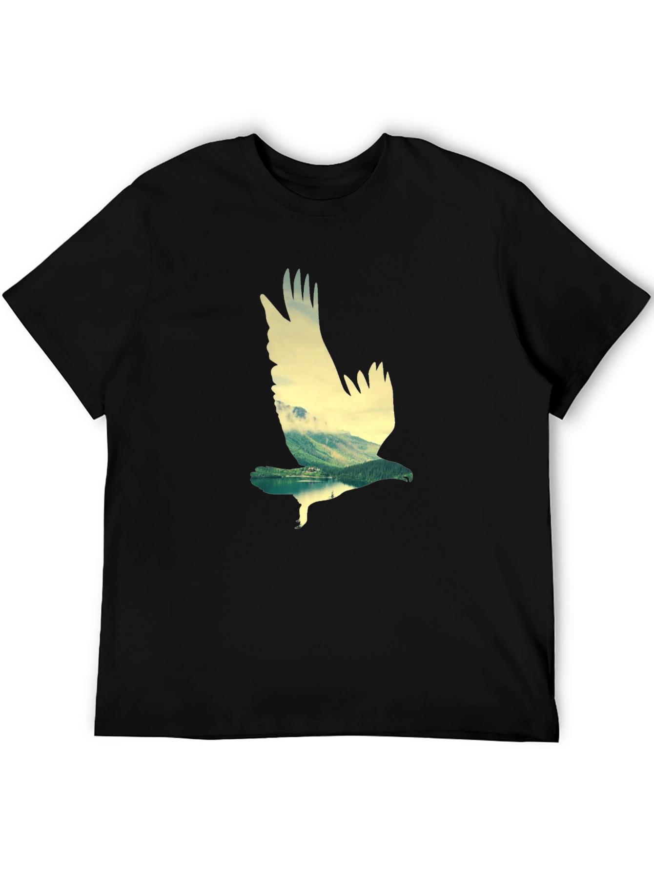Eagle Mountain Black Graphic Tee