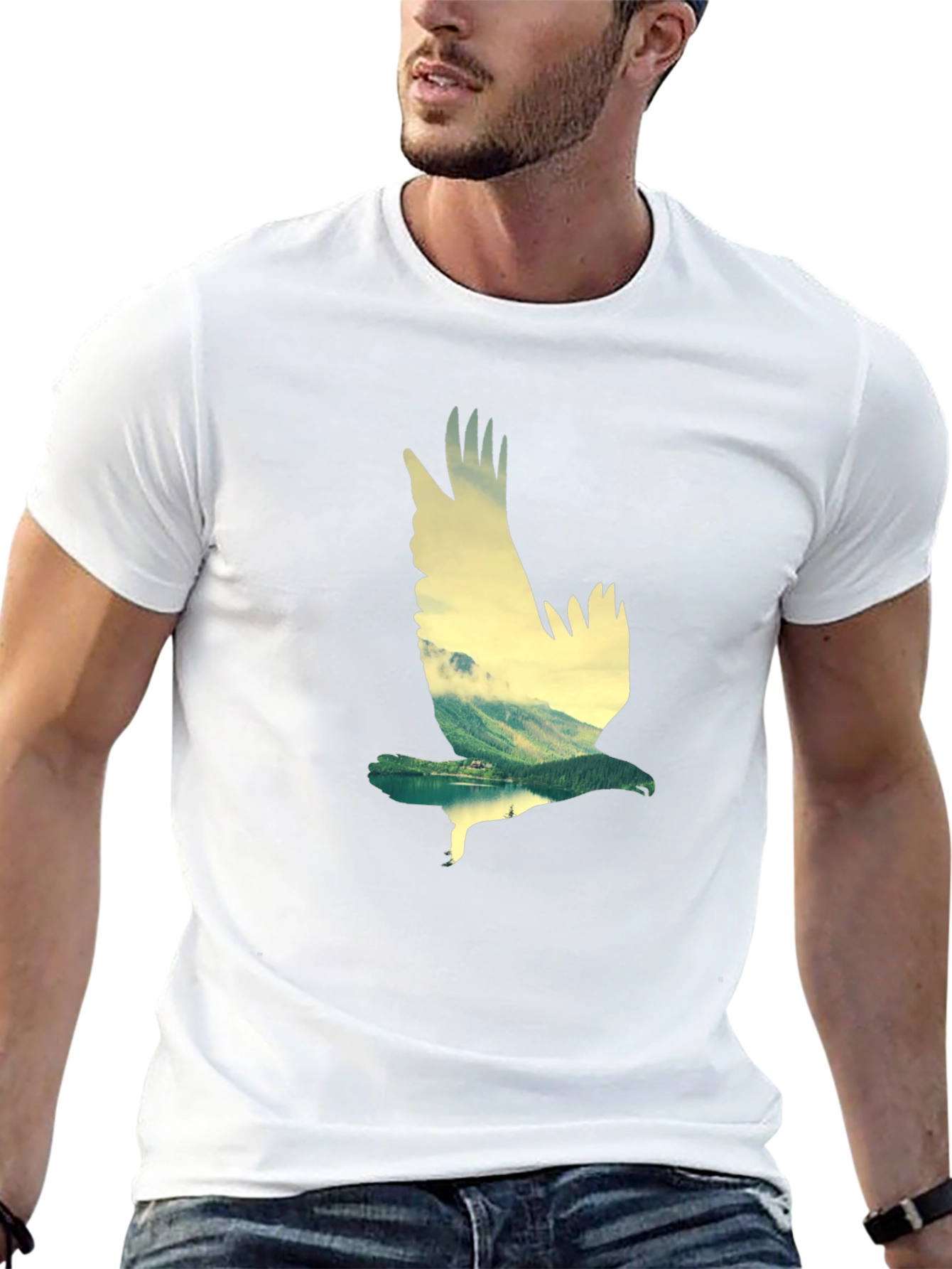 Eagle Mountain Black Graphic Tee