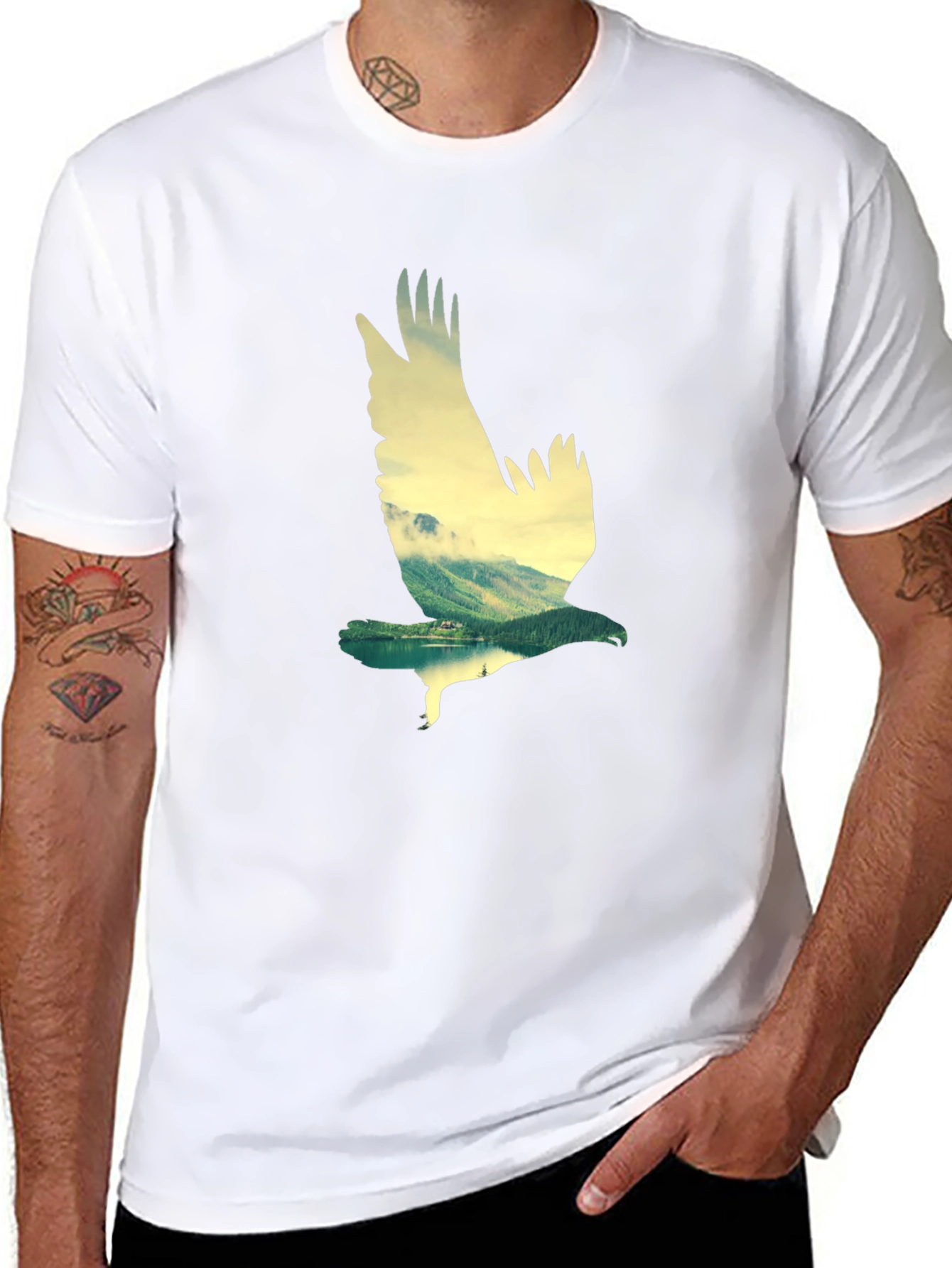Eagle Mountain Black Graphic Tee