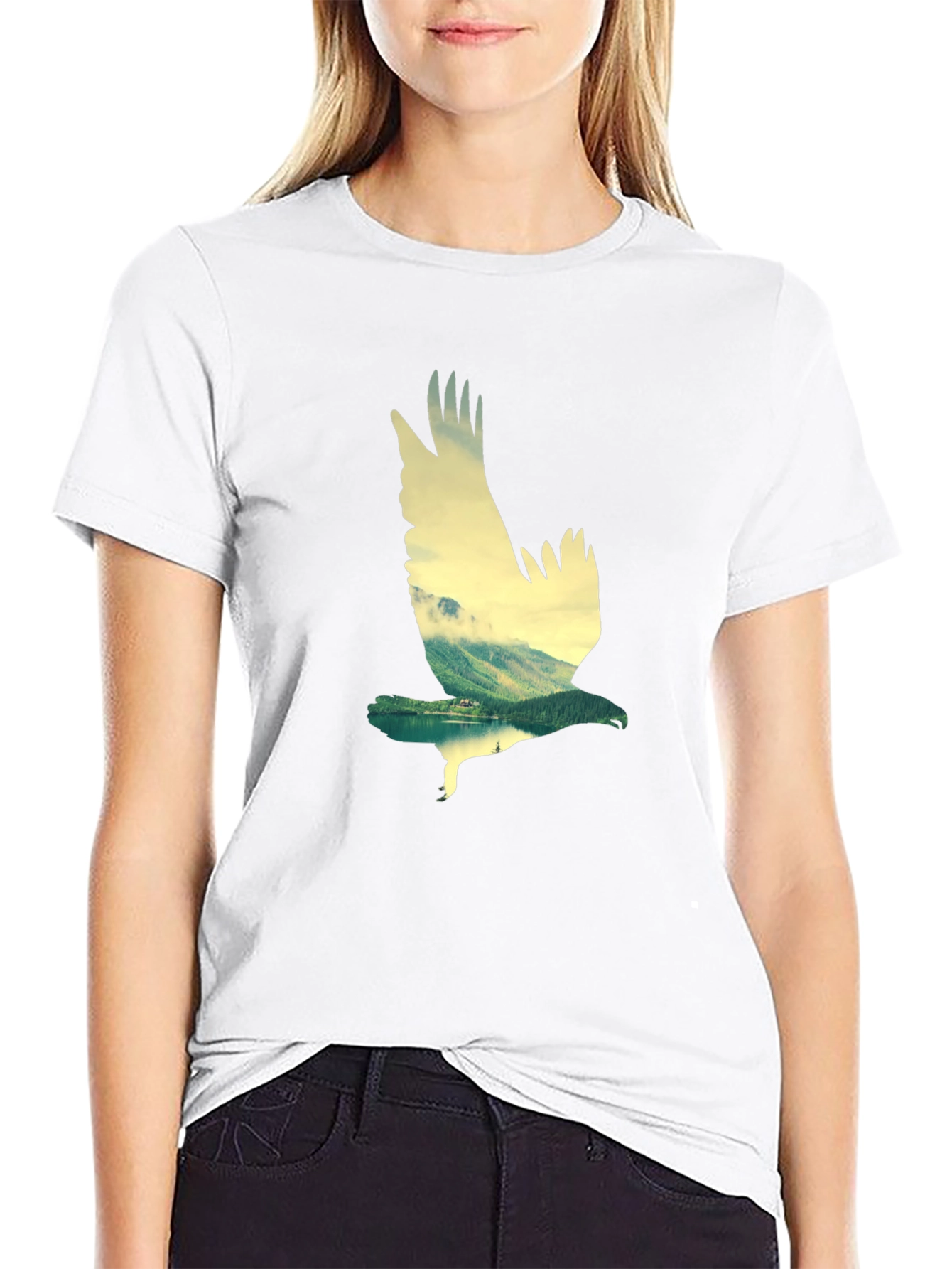 Eagle Mountain Black Graphic Tee