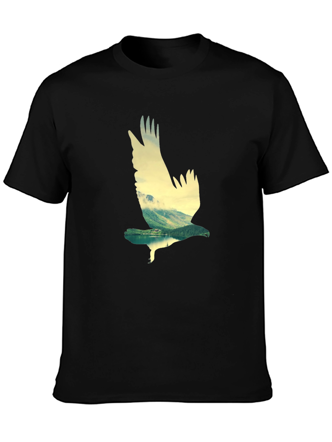 Eagle Mountain Black Graphic Tee