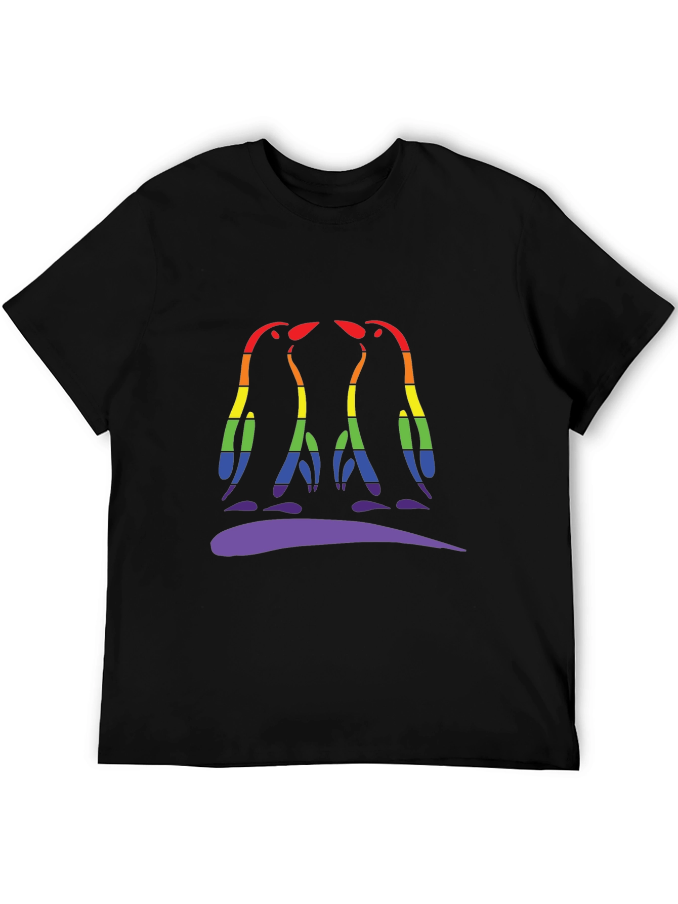 Rainbow Pride Penguin Graphic Tee