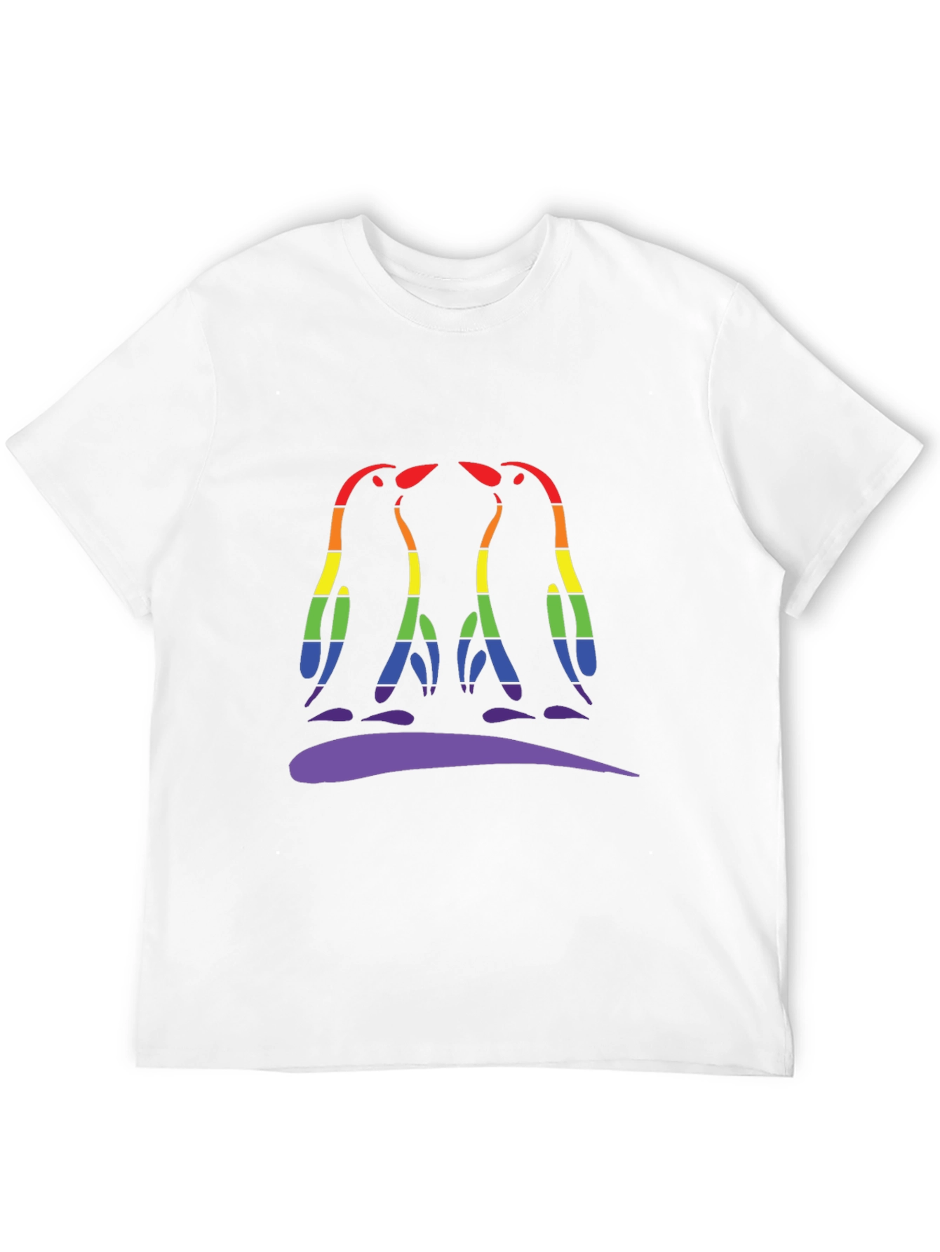 Rainbow Pride Penguin Graphic Tee