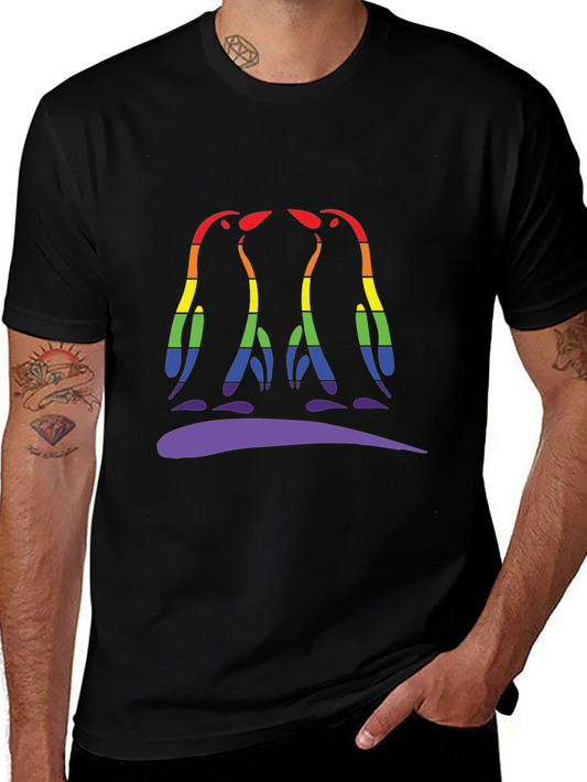 Rainbow Pride Penguin Graphic Tee