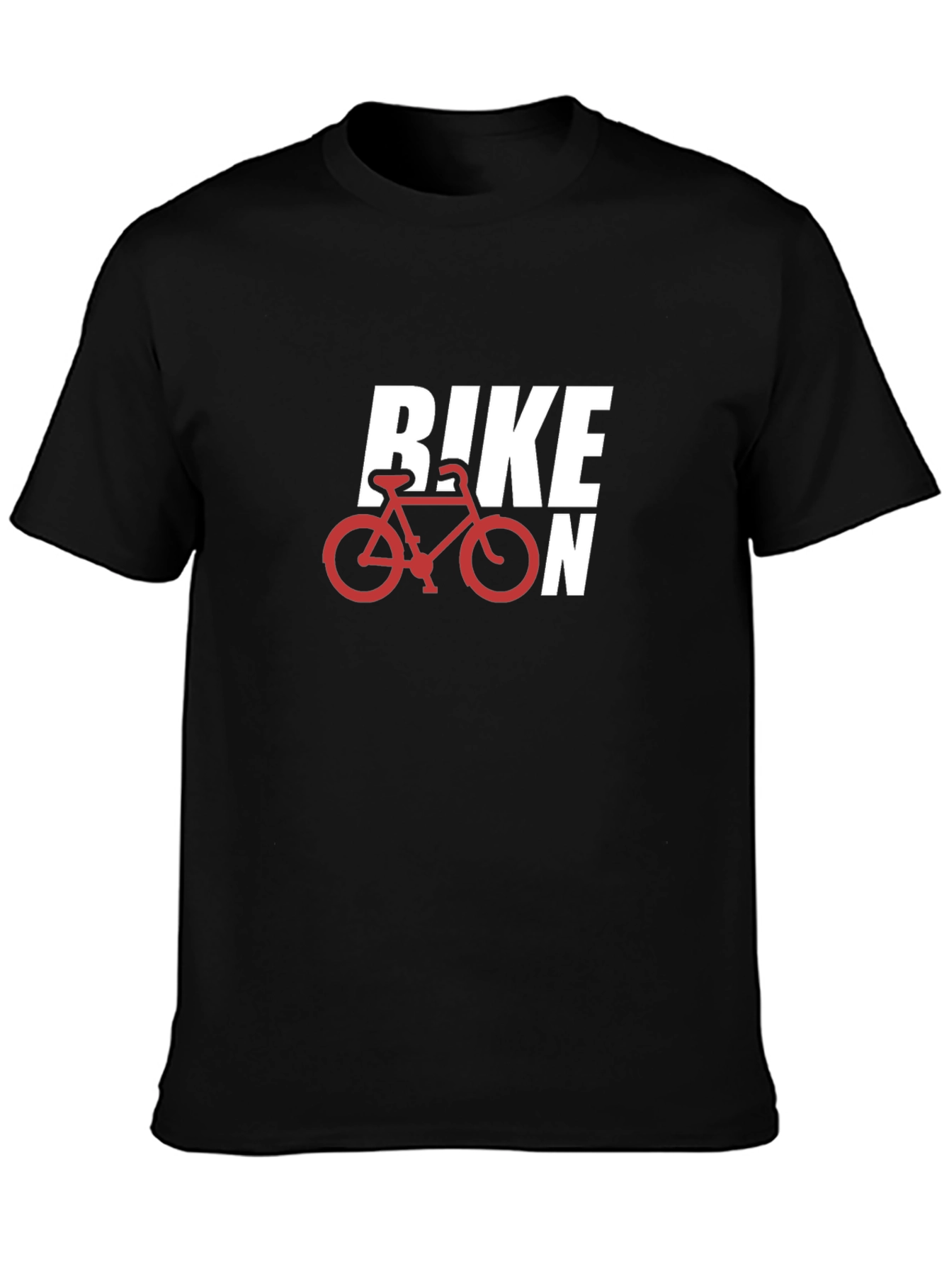 Bike On Black Graphic T-Shirt