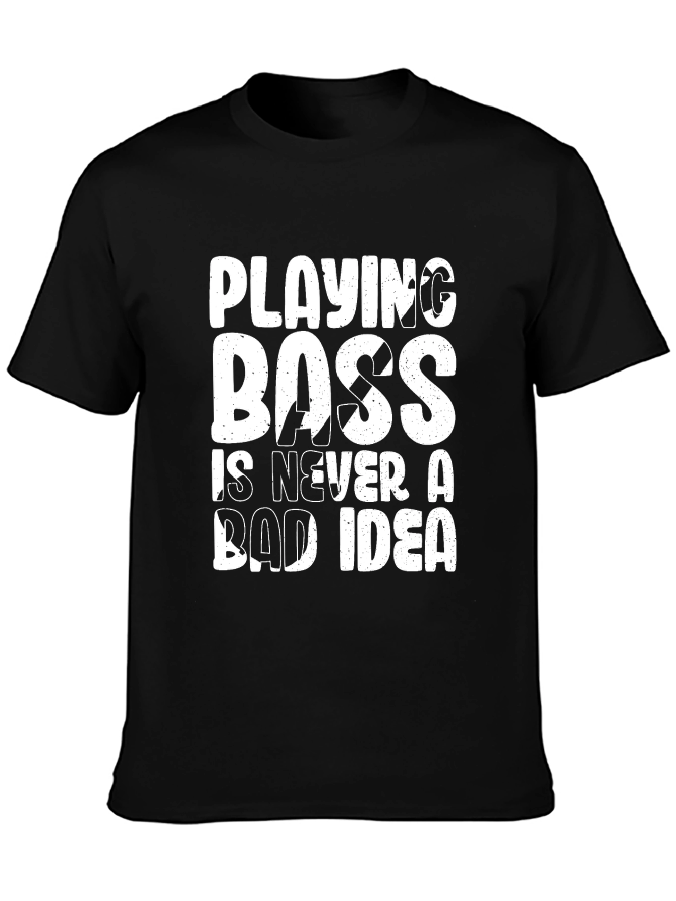 Playing Boss Graphic Tee - Black Cotton T-Shirt