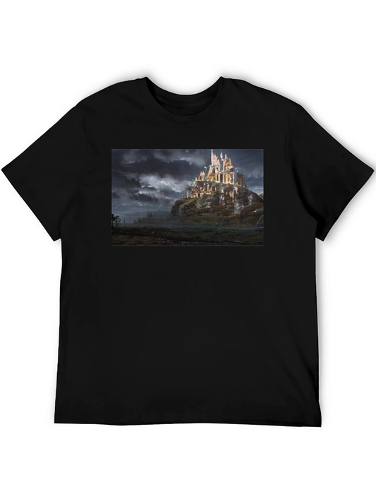 Castle T-Shirt - Black Graphic Tee