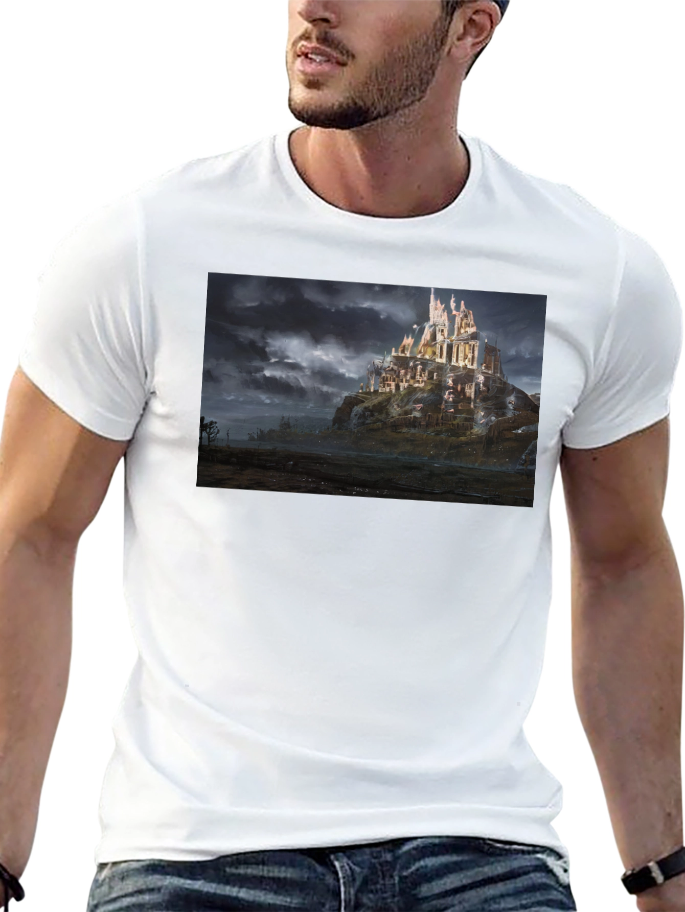 Castle T-Shirt - Black Graphic Tee