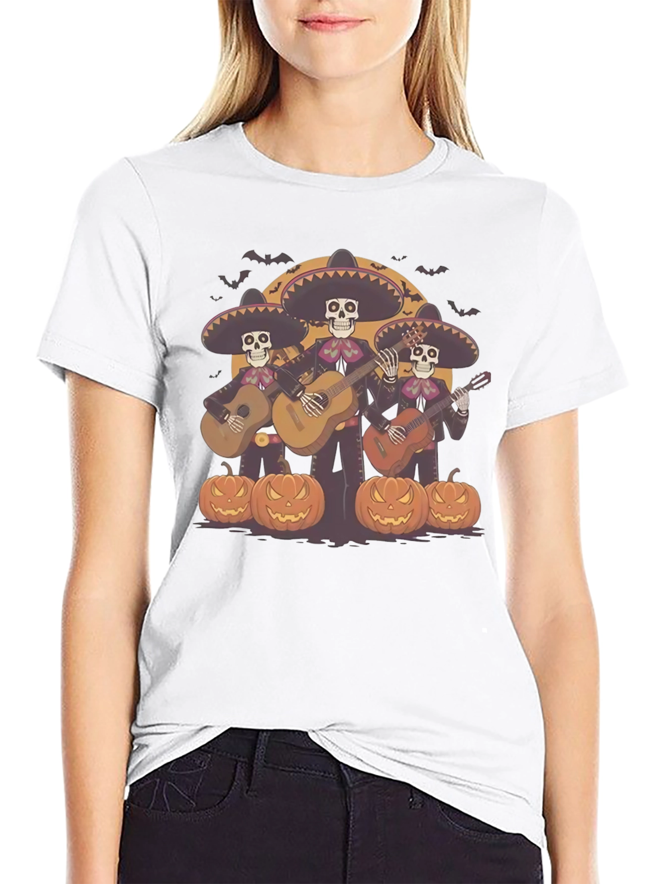 Day of the Dead Mariachi Band Halloween T-Shirt