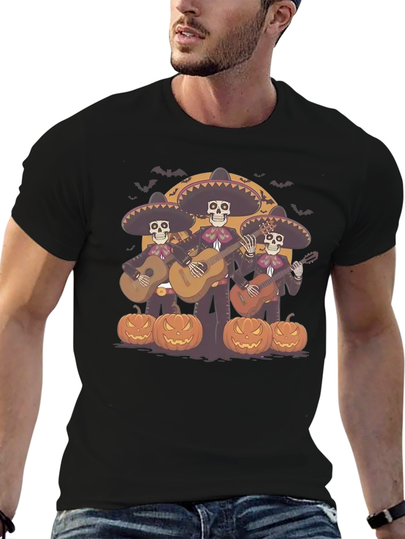 Day of the Dead Mariachi Band Halloween T-Shirt