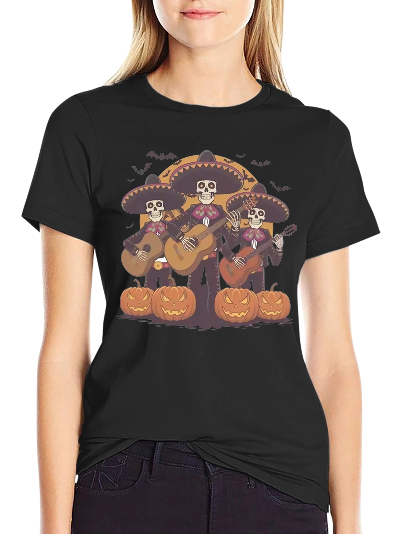 Day of the Dead Mariachi Band Halloween T-Shirt