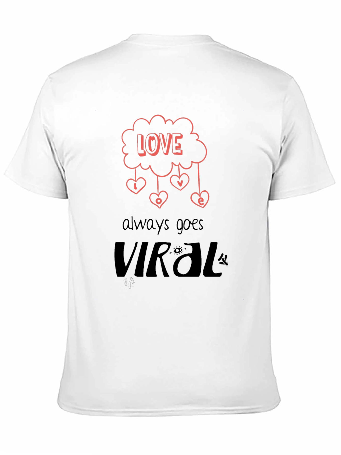 Love Goes Viral Graphic Tee - Trendy Black T-Shirt