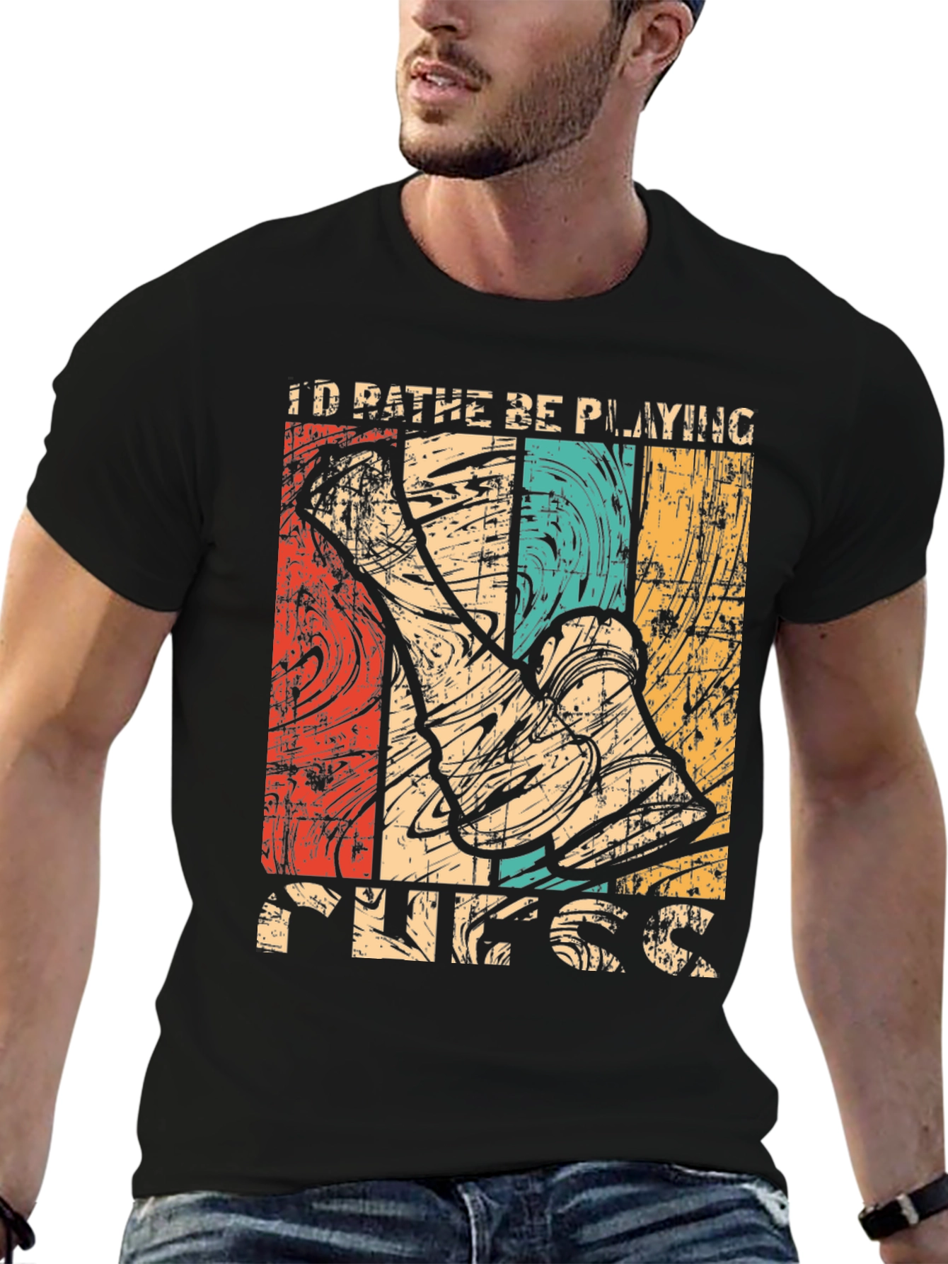Id Rather Be Playing Ukulele T-Shirt