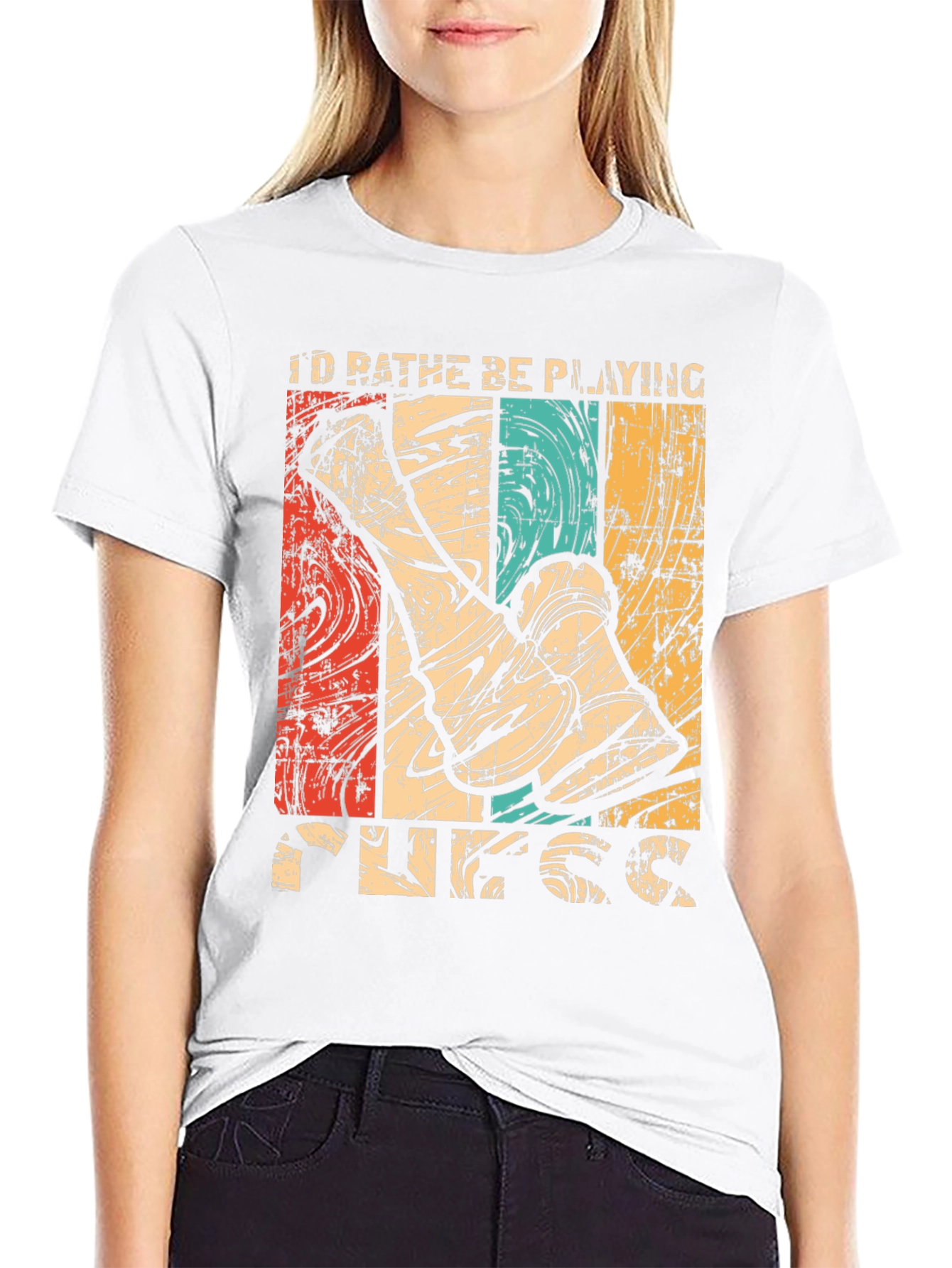 Id Rather Be Playing Ukulele T-Shirt