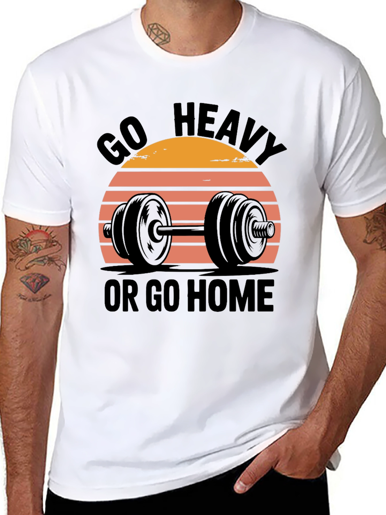 Go Heavy or Go Home Mens T-Shirt