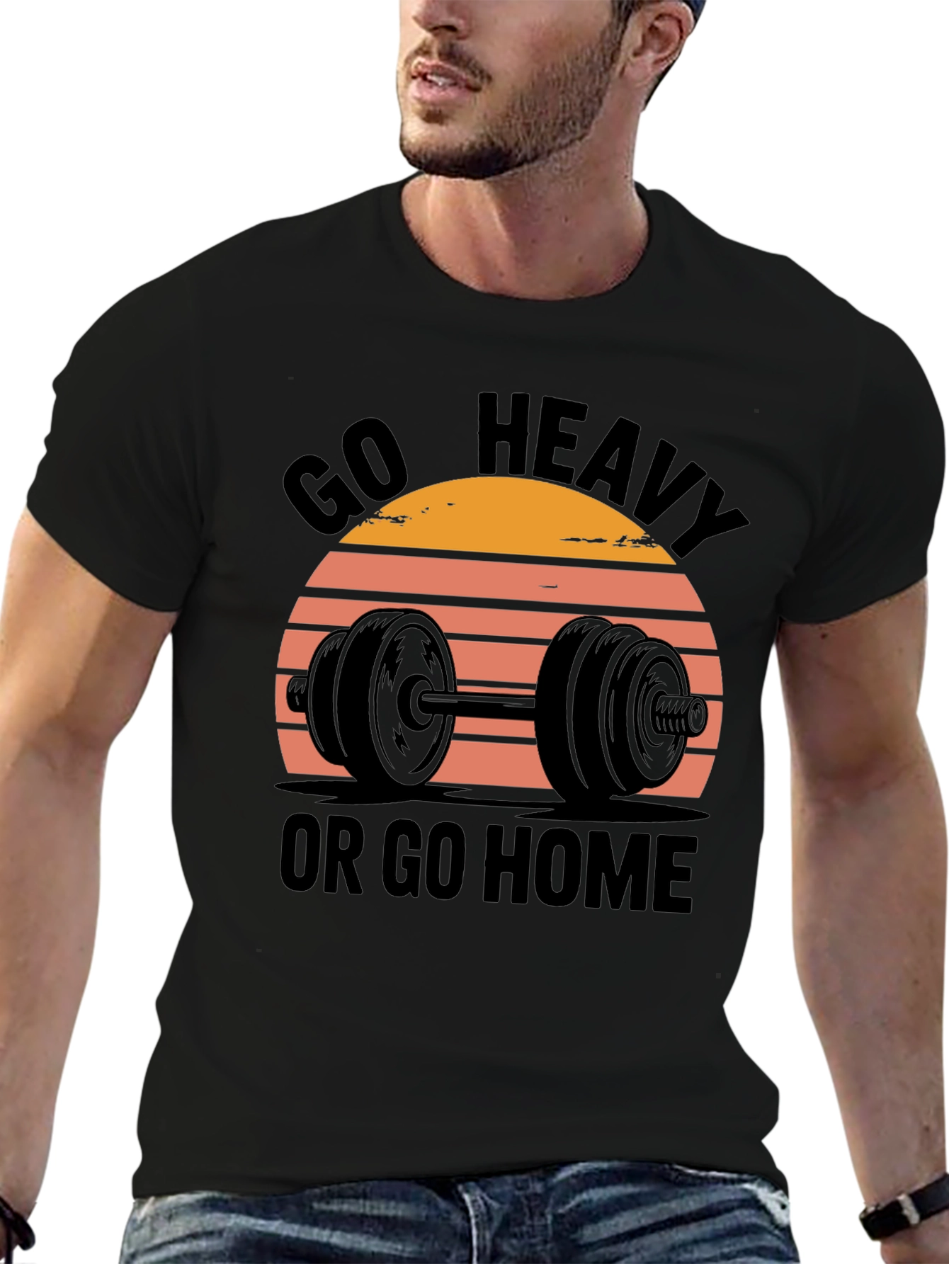 Go Heavy or Go Home Mens T-Shirt
