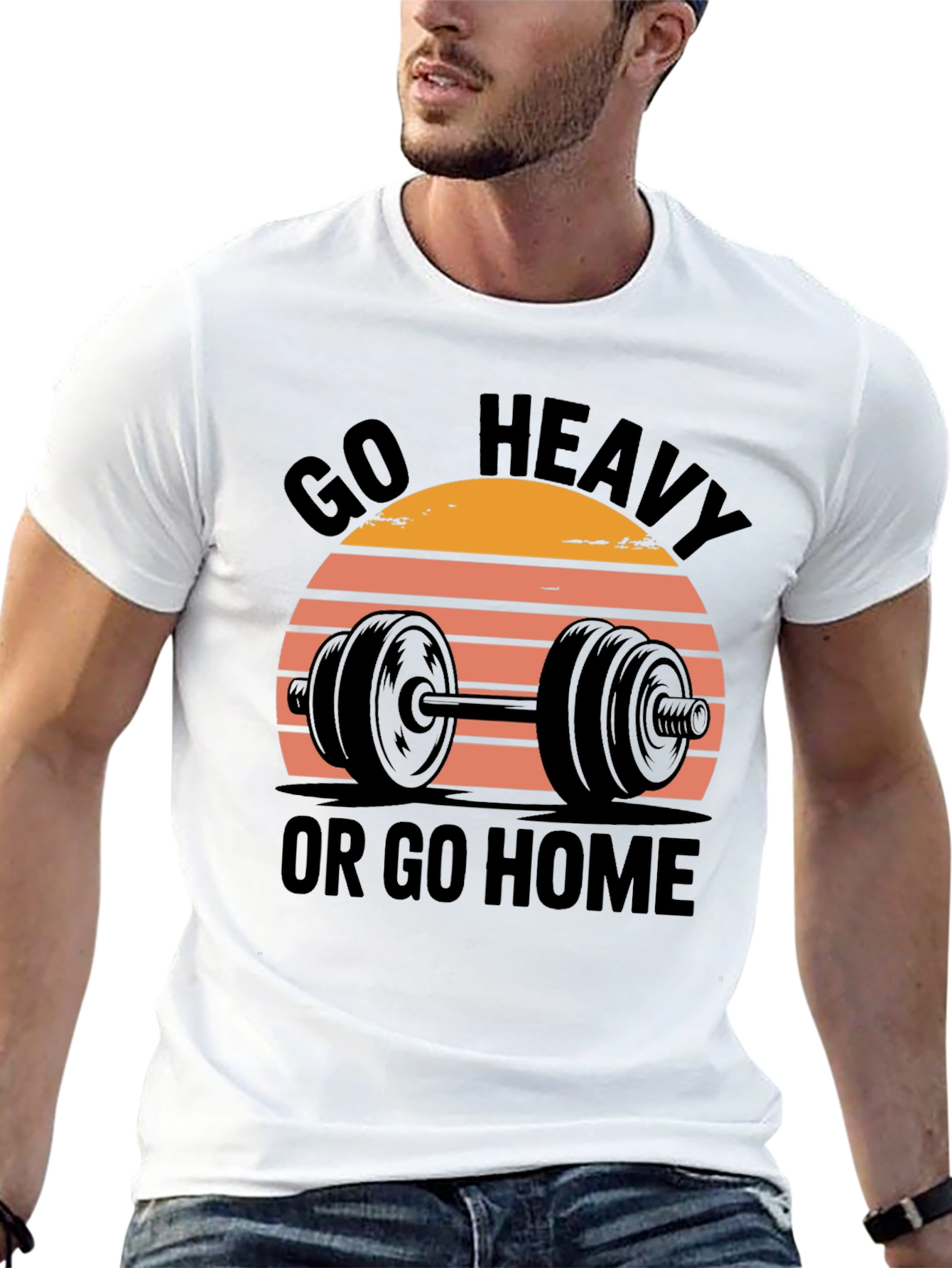 Go Heavy or Go Home Mens T-Shirt