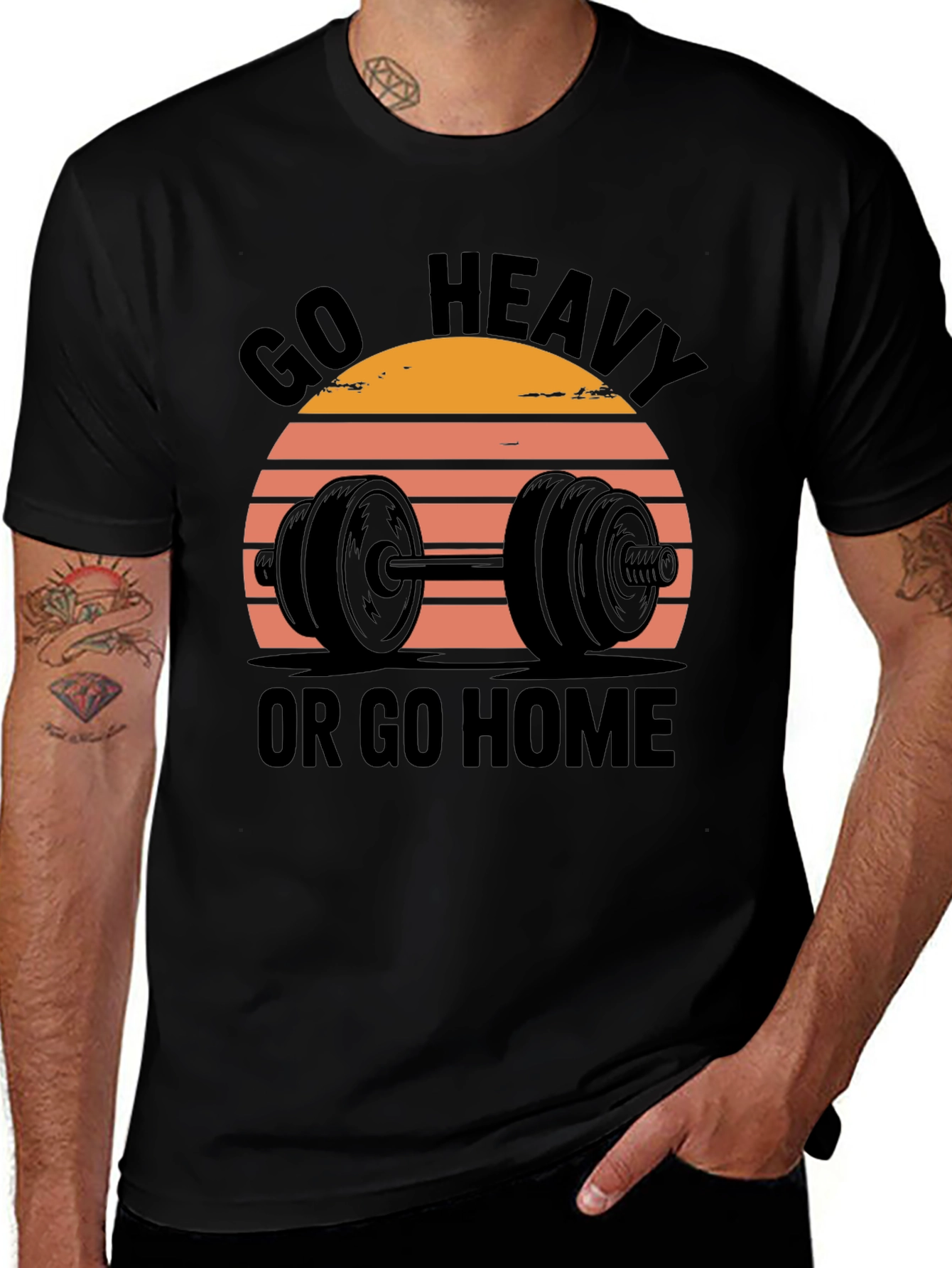 Go Heavy or Go Home Mens T-Shirt