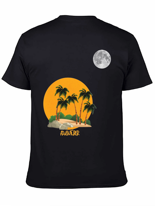 Adventurer Palm Tree Moon Graphic T-Shirt