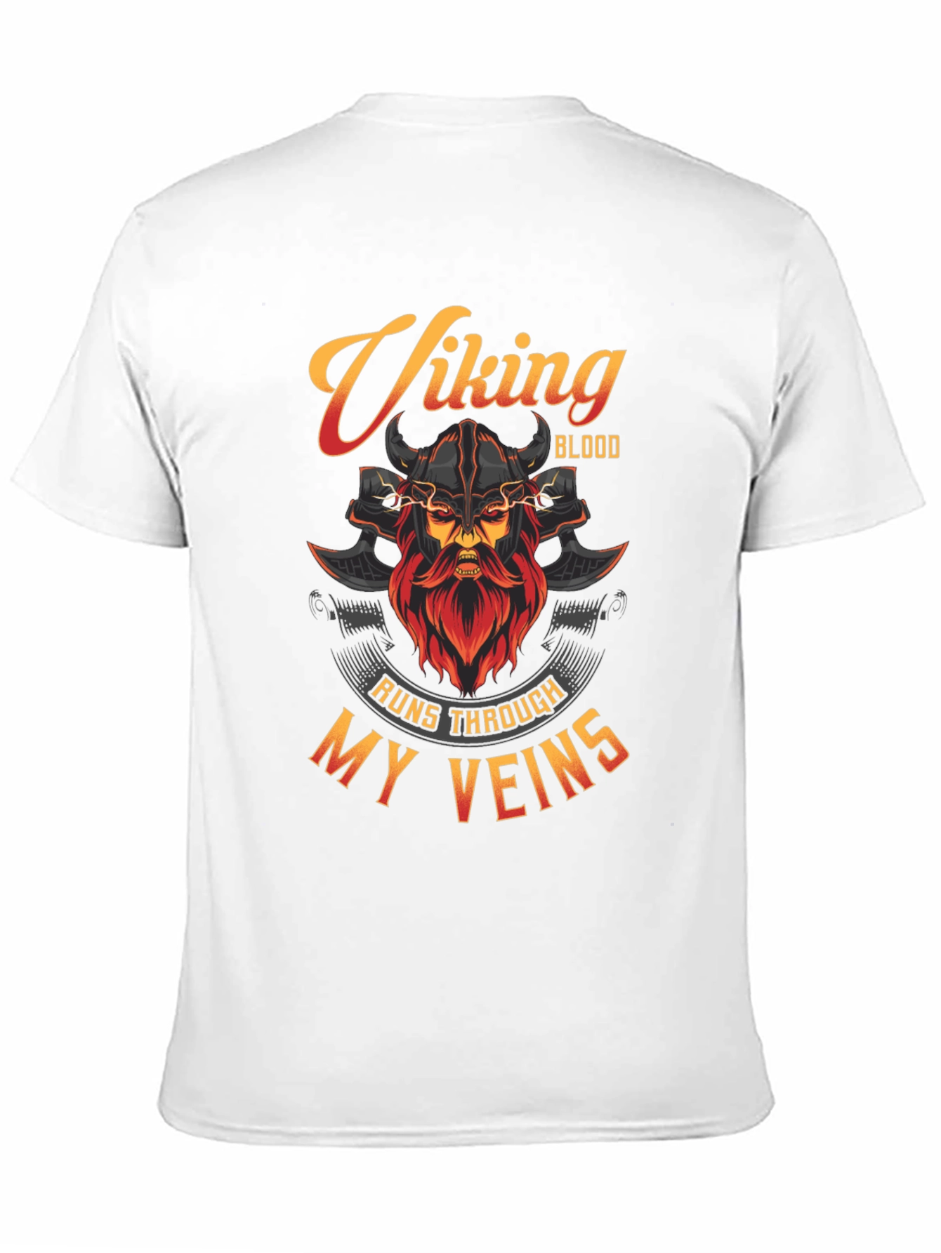 Viking Blood Runs Through My Veins Black T-Shirt