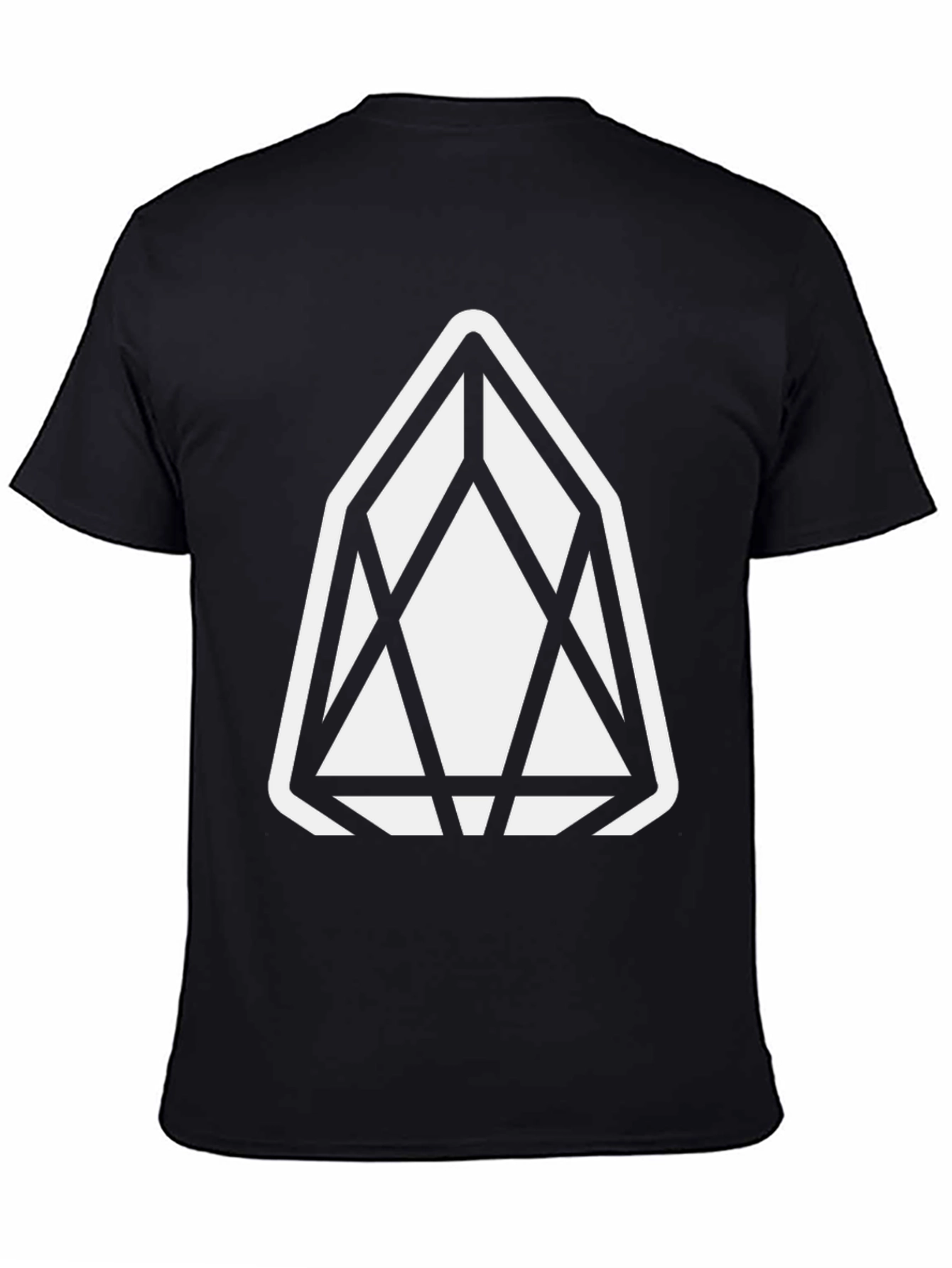 Geometric Graphic Tee - Modern Black T-Shirt