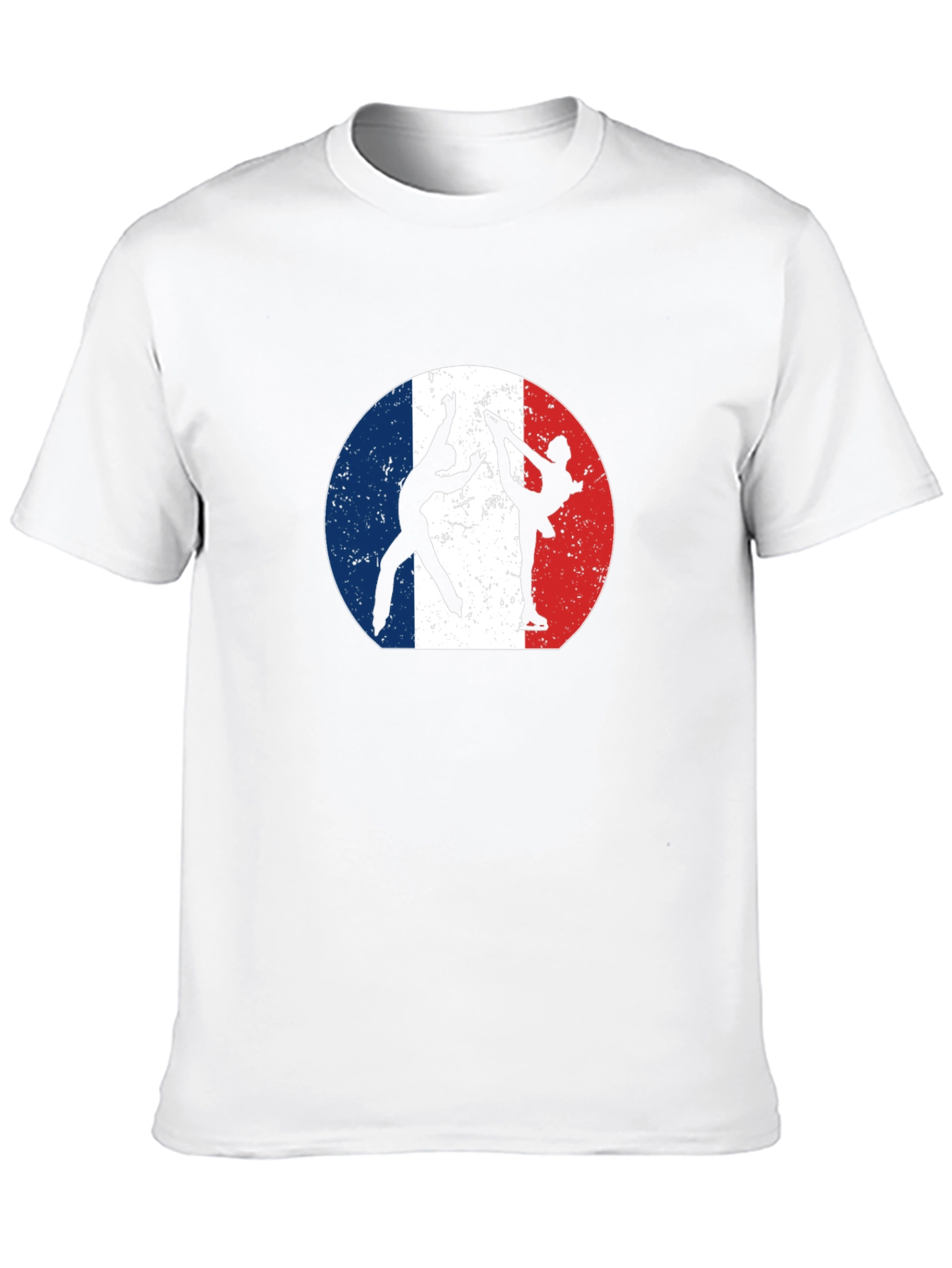 Figure Skating France Flag T-Shirt