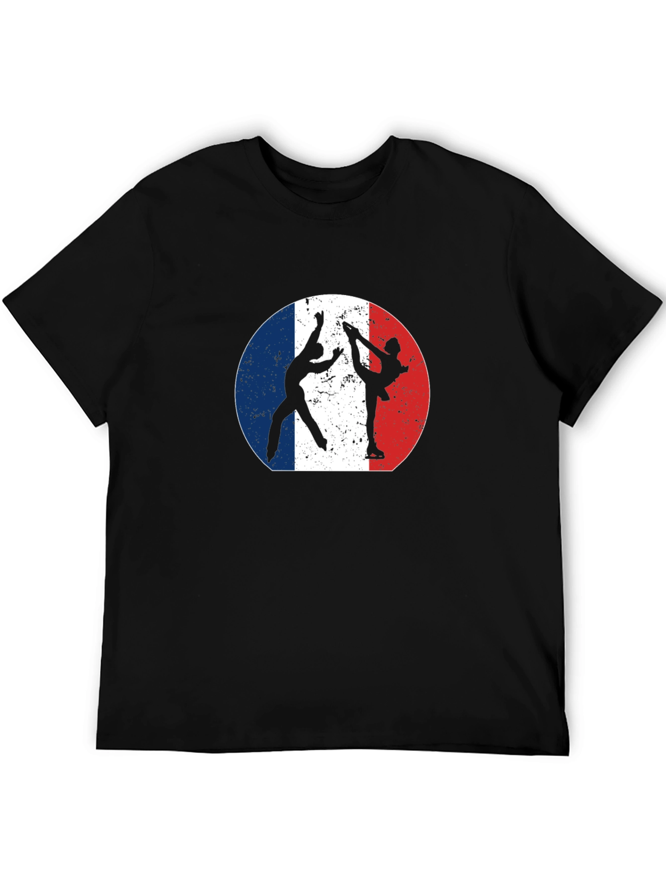 Figure Skating France Flag T-Shirt