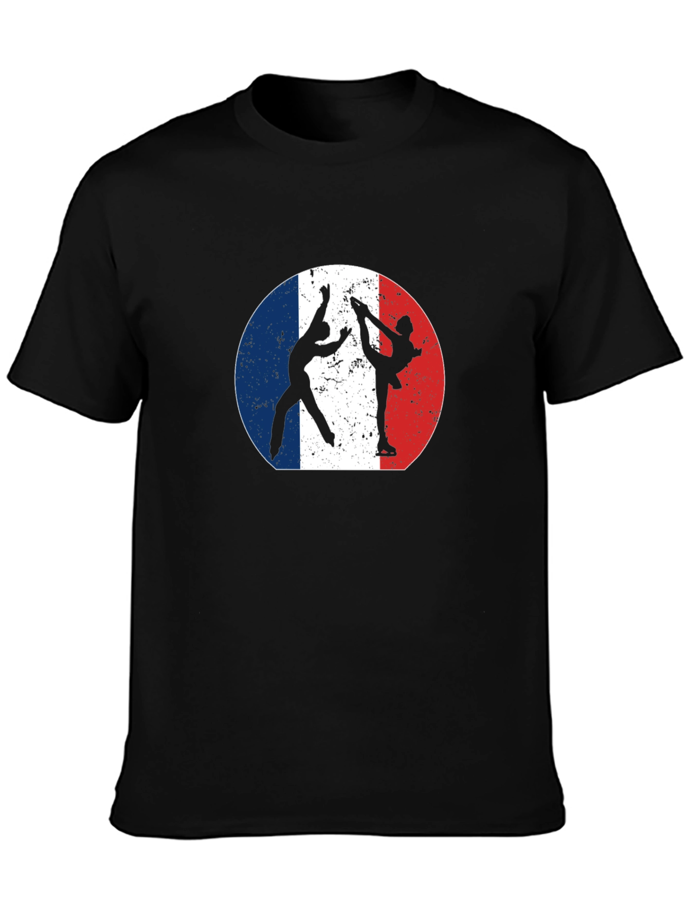 Figure Skating France Flag T-Shirt
