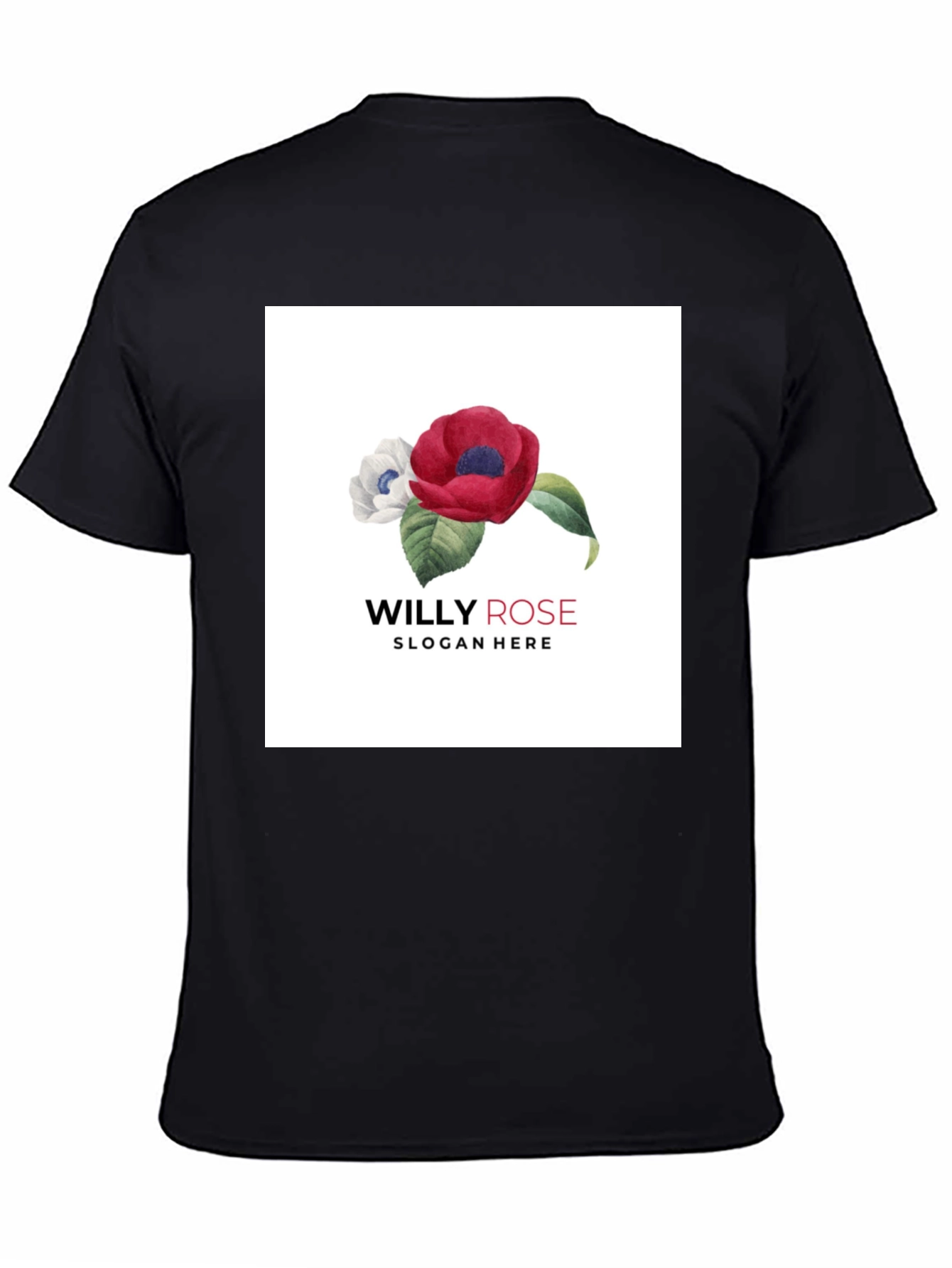 Willy Rose Floral Black T-Shirt