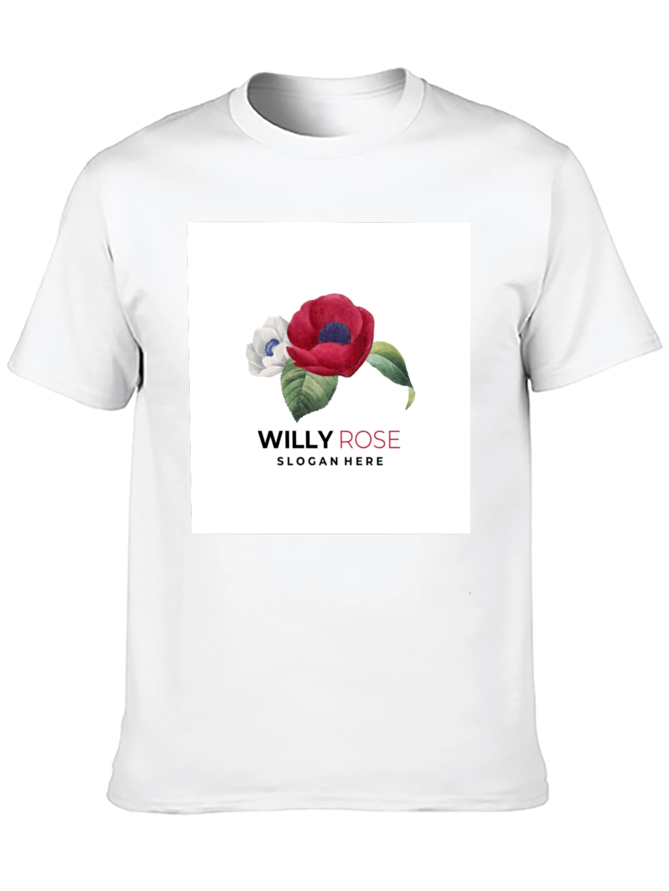 Willy Rose Floral Black T-Shirt