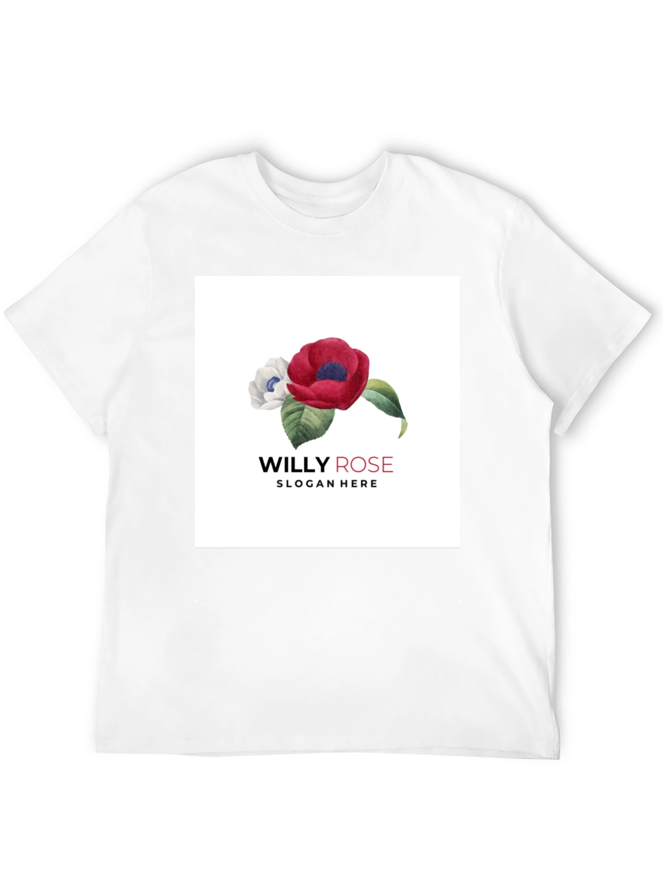 Willy Rose Floral Black T-Shirt
