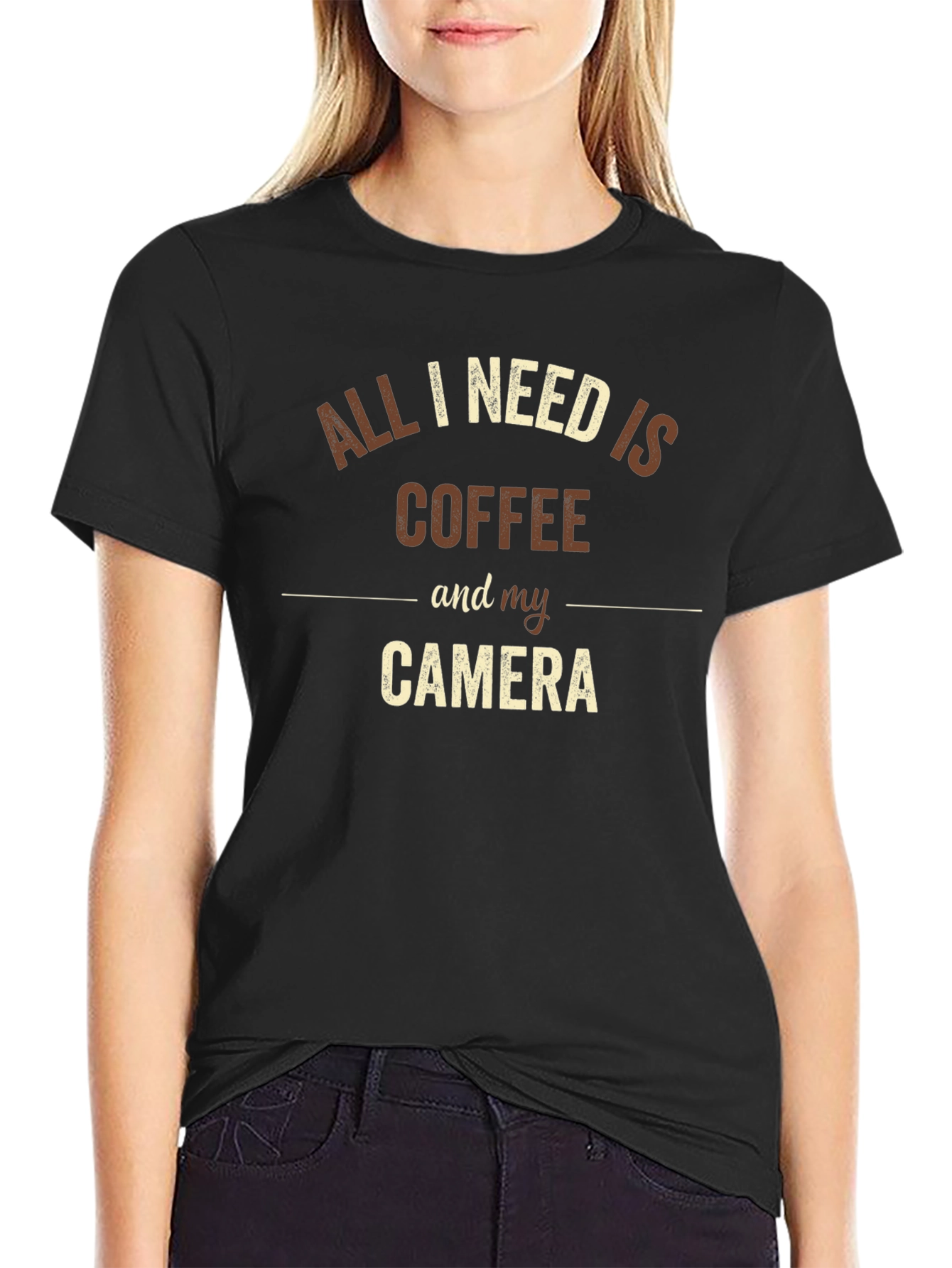 Coffee & Camera Graphic T-Shirt - Photographer Gift