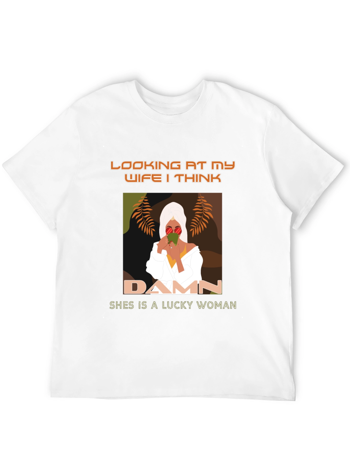 Lucky Wife Graphic Tee - Stylish Mens T-Shirt