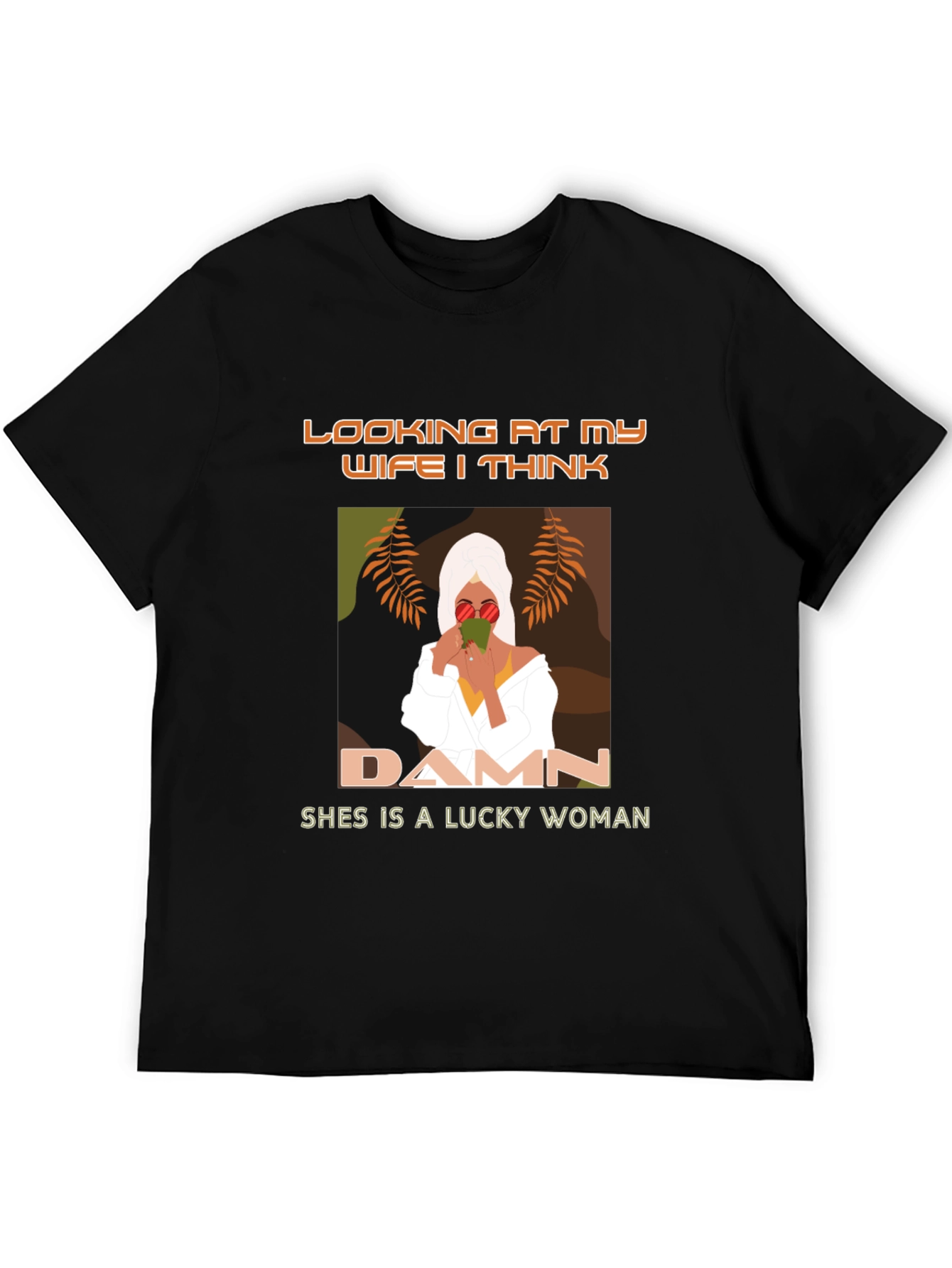Lucky Wife Graphic Tee - Stylish Mens T-Shirt