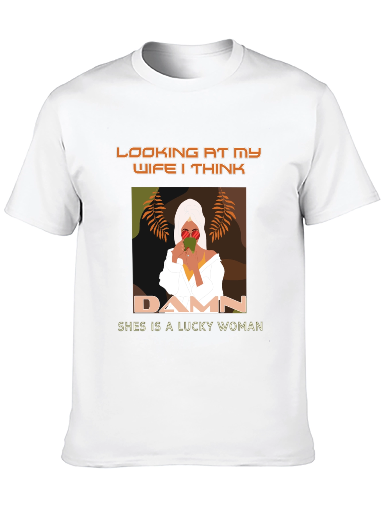 Lucky Wife Graphic Tee - Stylish Mens T-Shirt