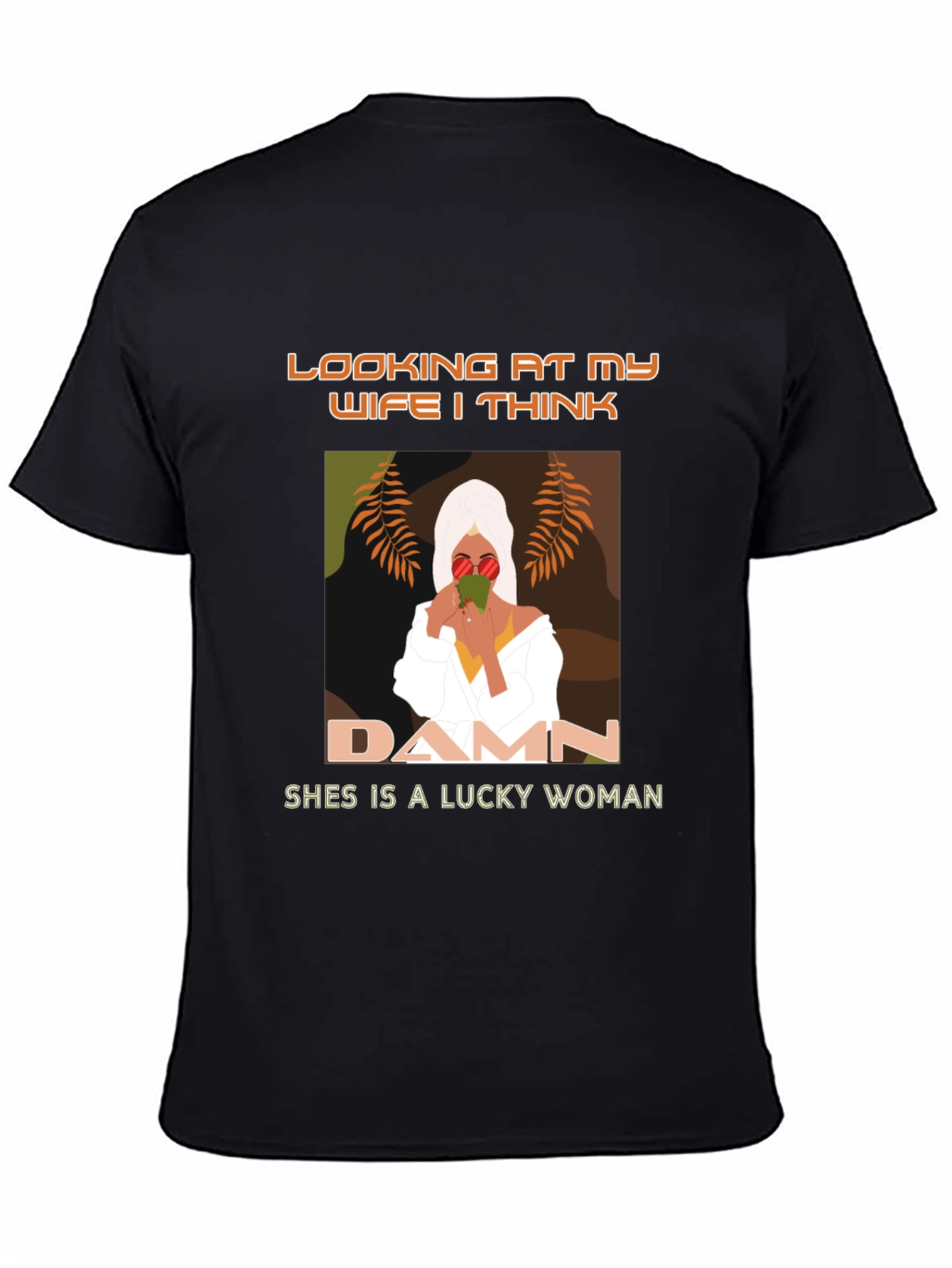 Lucky Wife Graphic Tee - Stylish Mens T-Shirt