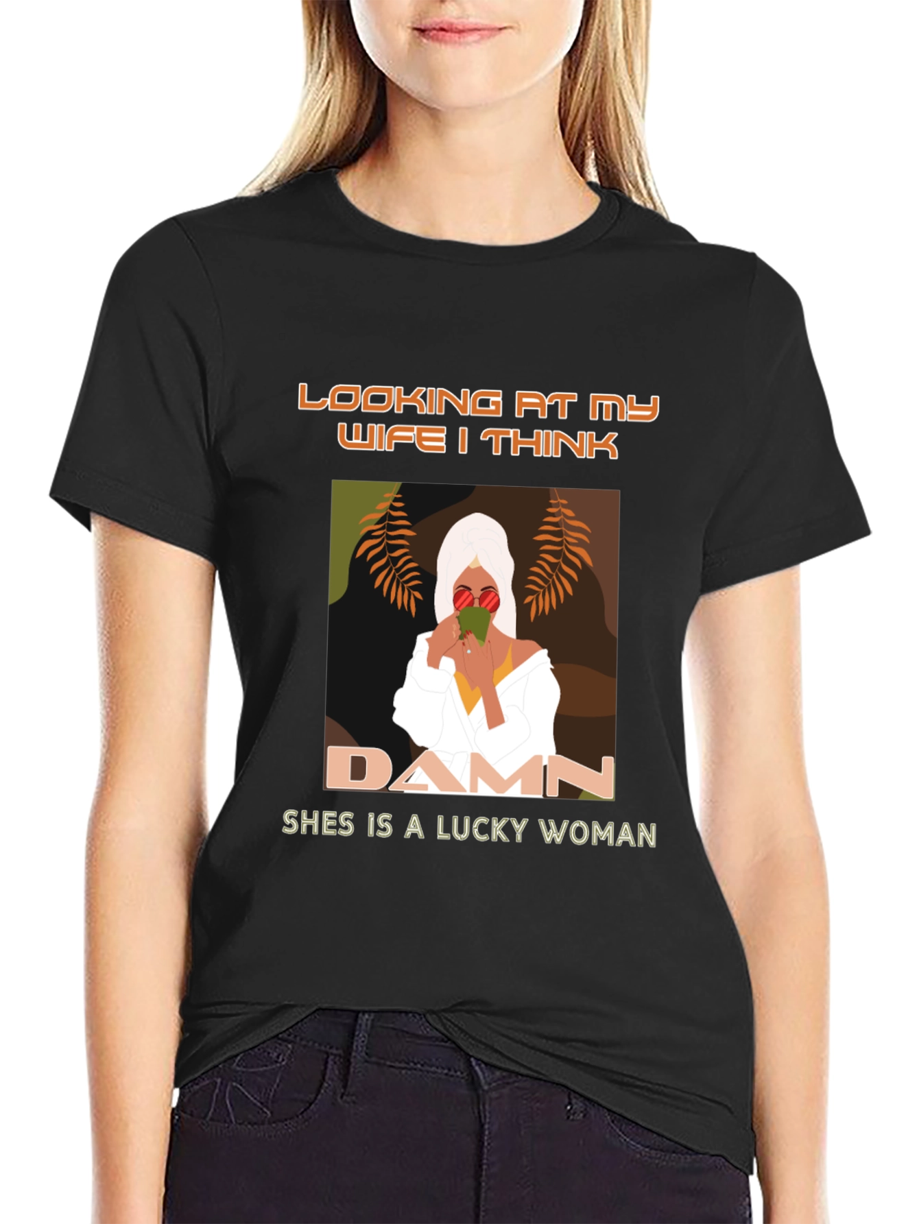 Lucky Wife Graphic Tee - Stylish Mens T-Shirt