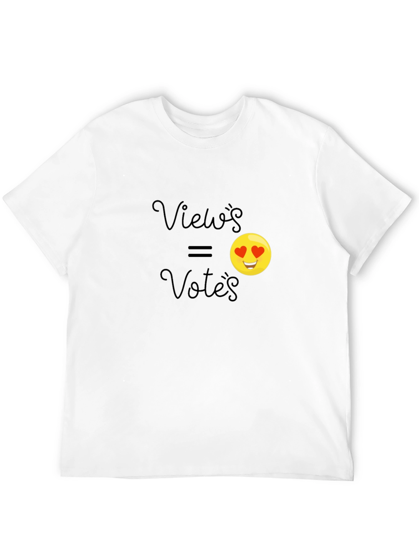Views Equal Votes Emoji Graphic T-Shirt