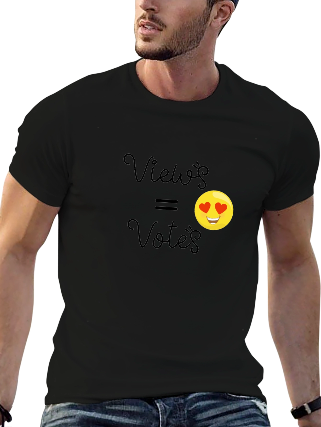 Views Equal Votes Emoji Graphic T-Shirt